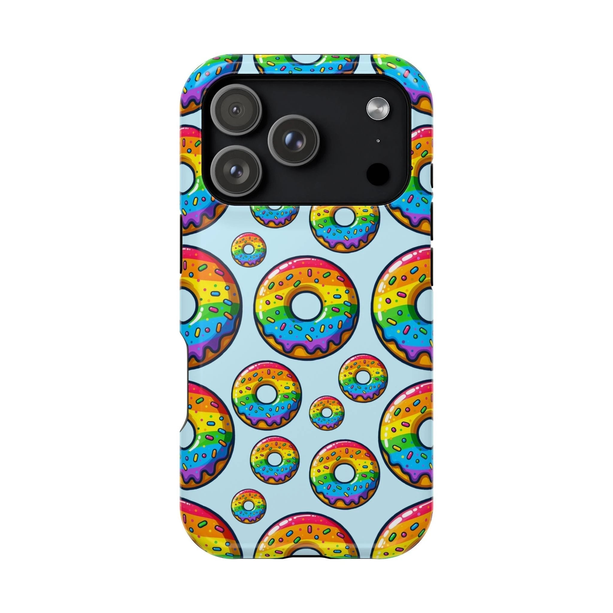 Bespattered Facade Rainbow Sprinkle Donut Impact-Resistant Case by Bespattered Facade