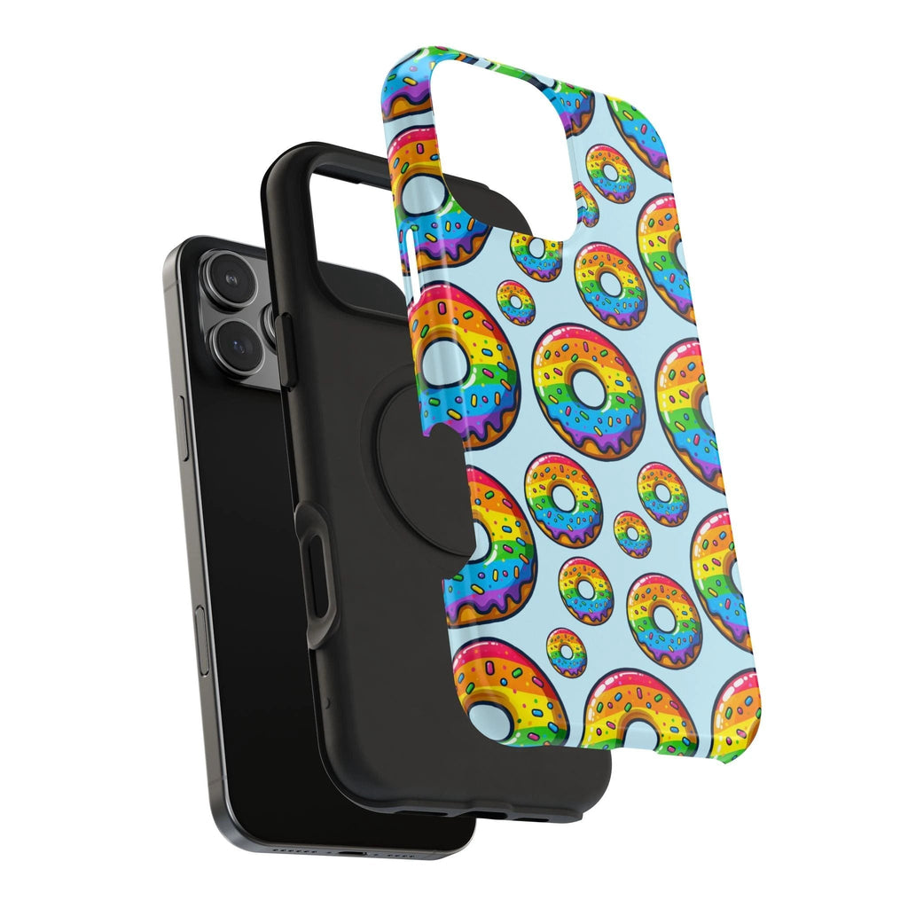 Bespattered Facade Rainbow Sprinkle Donut Impact-Resistant Case by Bespattered Facade