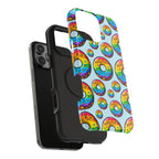 Bespattered Facade Rainbow Sprinkle Donut Impact-Resistant Case by Bespattered Facade