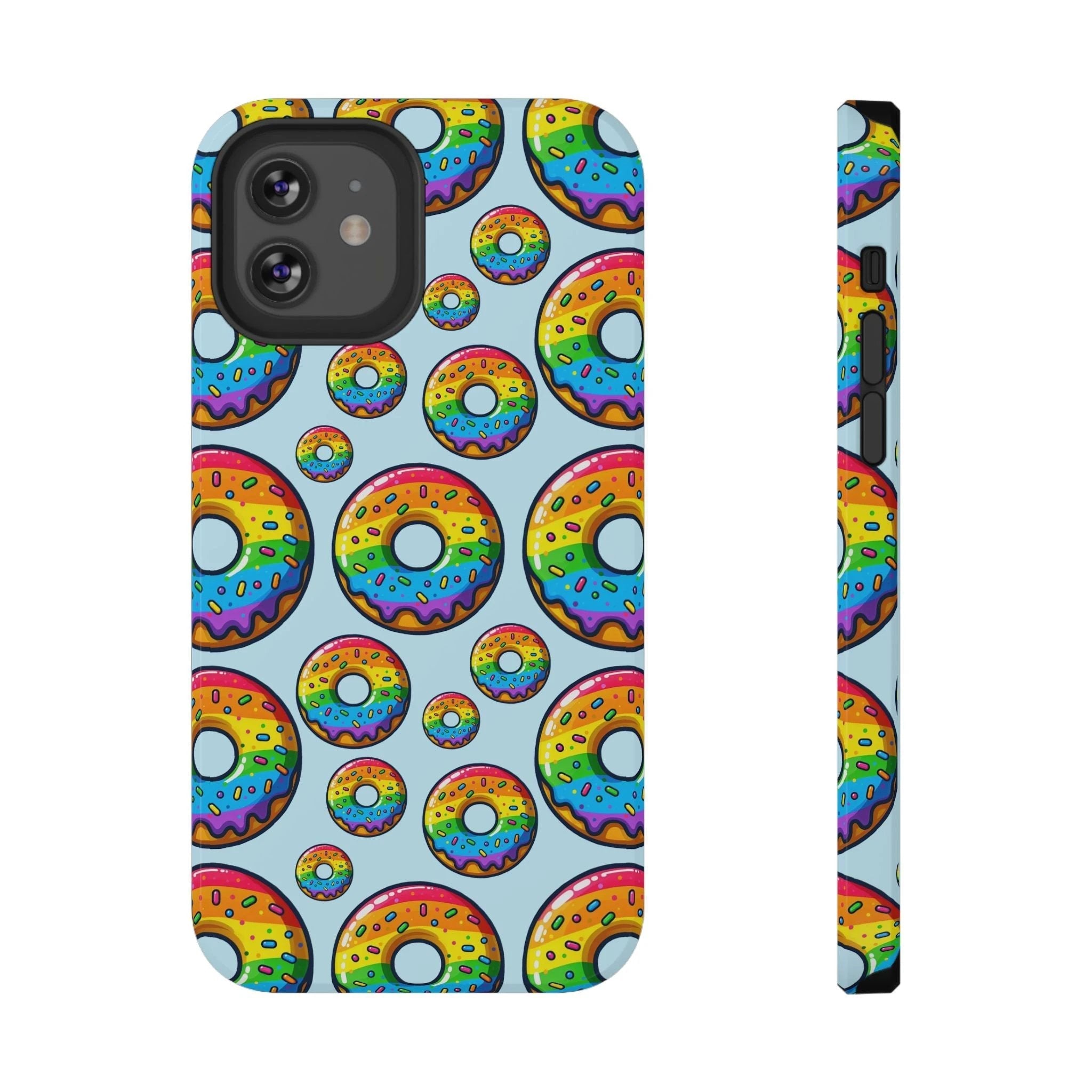 Bespattered Facade Rainbow Sprinkle Donut Impact-Resistant Case by Bespattered Facade