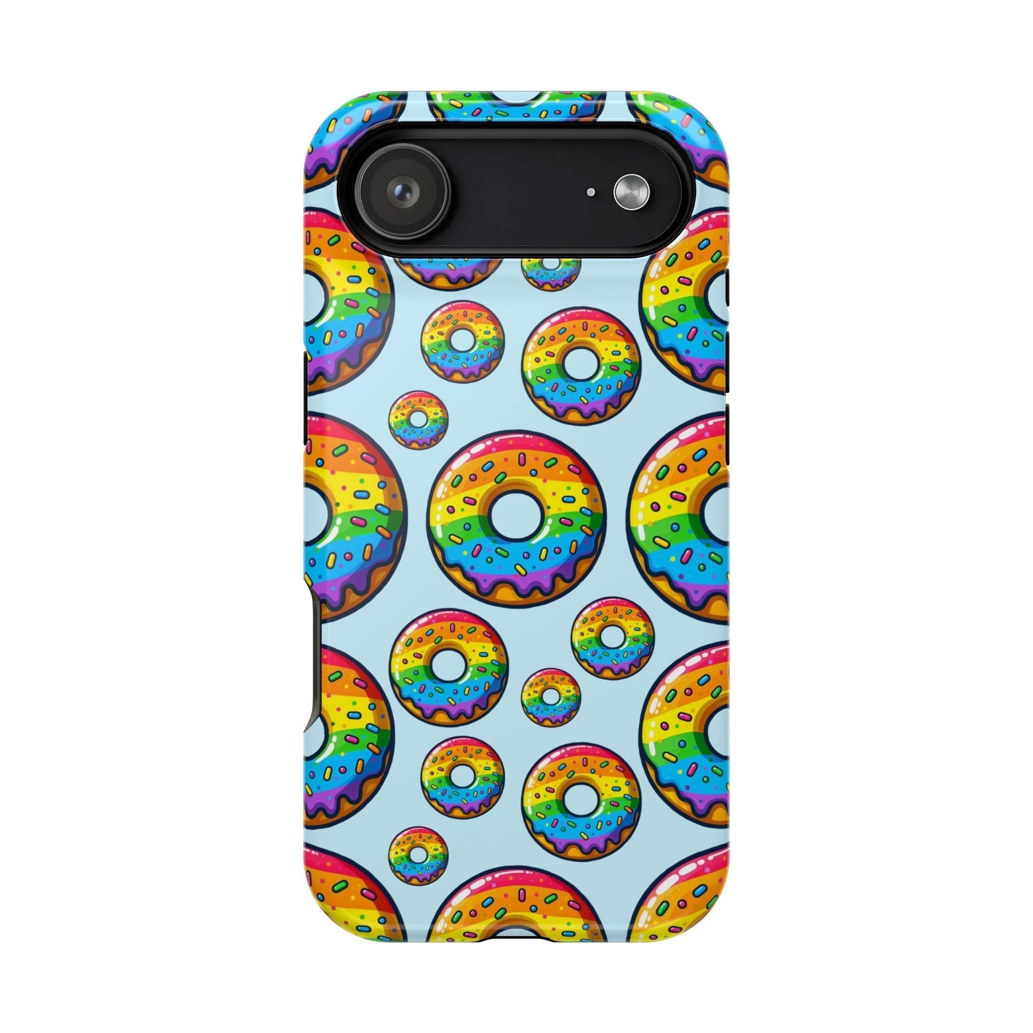 Bespattered Facade Rainbow Sprinkle Donut Impact-Resistant Case by Bespattered Facade