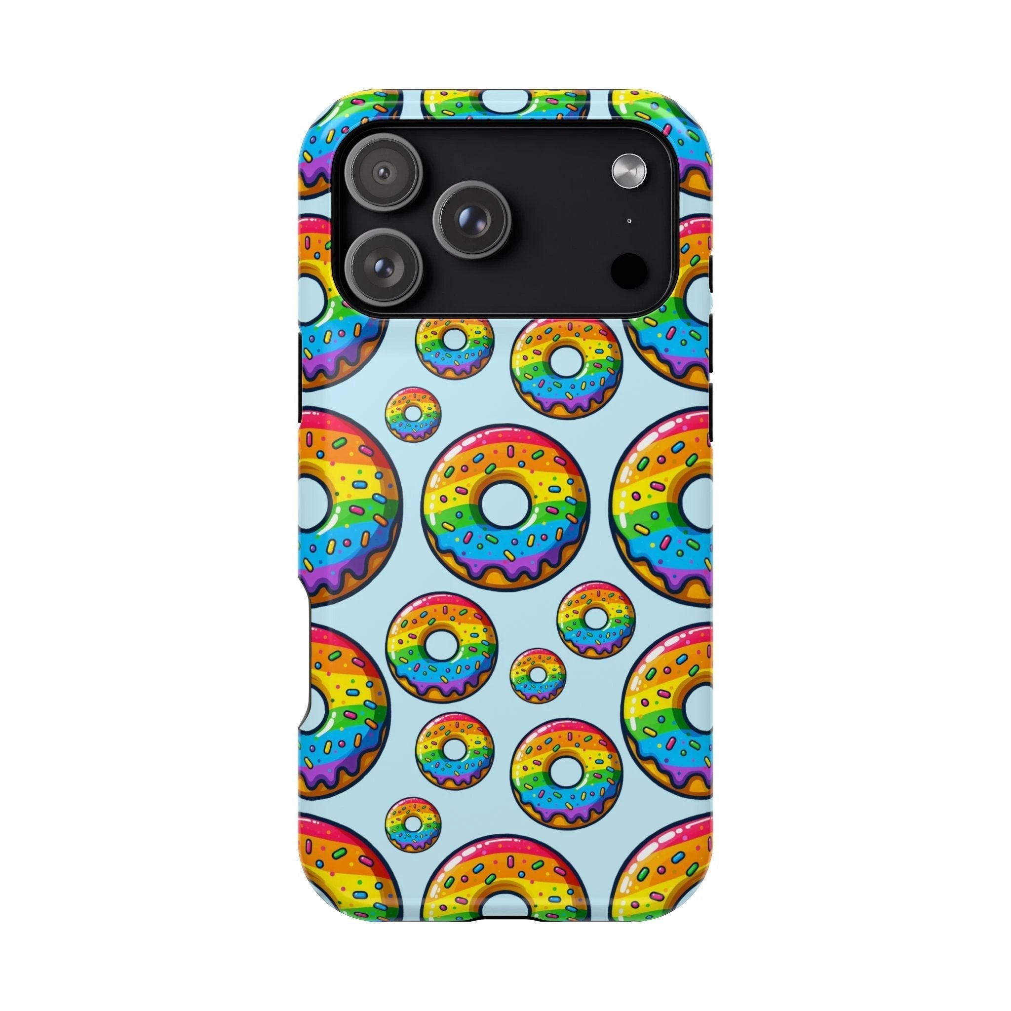 Bespattered Facade Rainbow Sprinkle Donut Impact-Resistant Case by Bespattered Facade