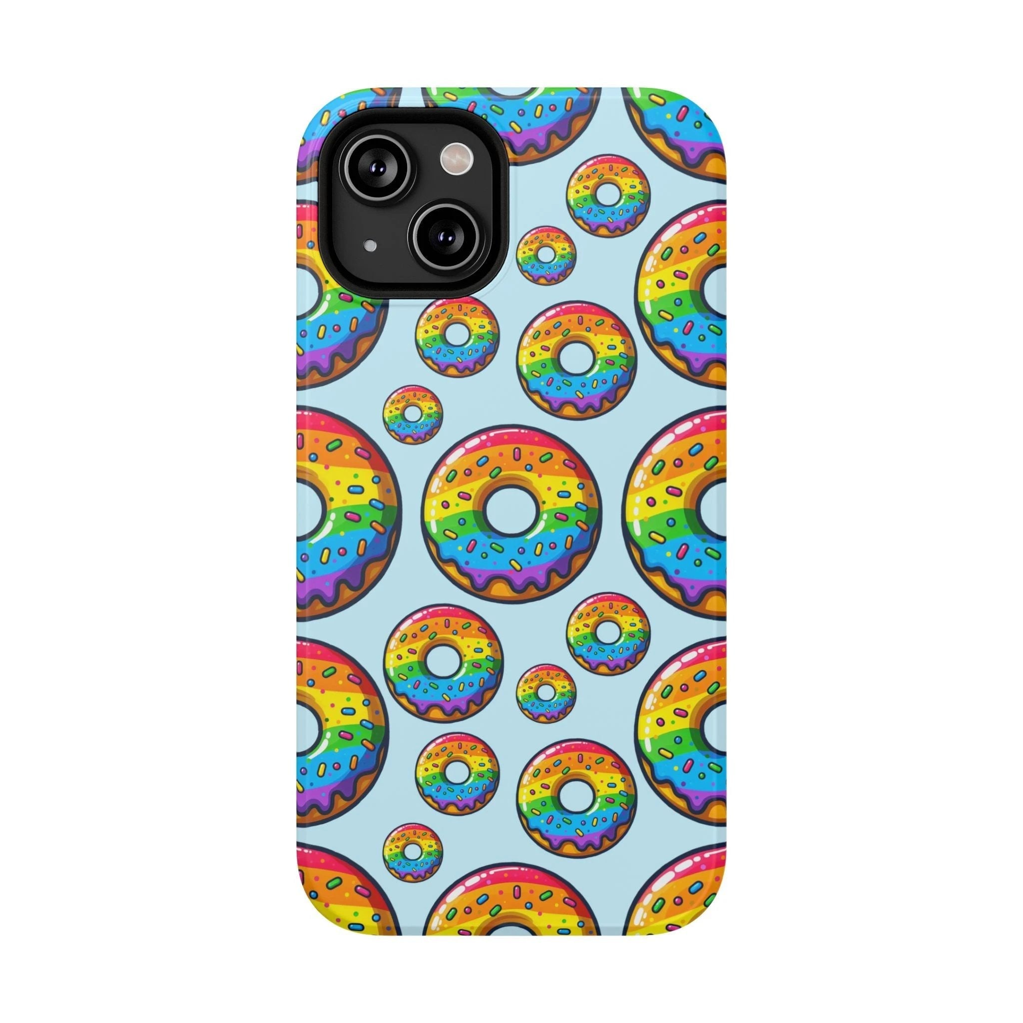 Bespattered Facade Rainbow Sprinkle Donut Impact-Resistant Case by Bespattered Facade