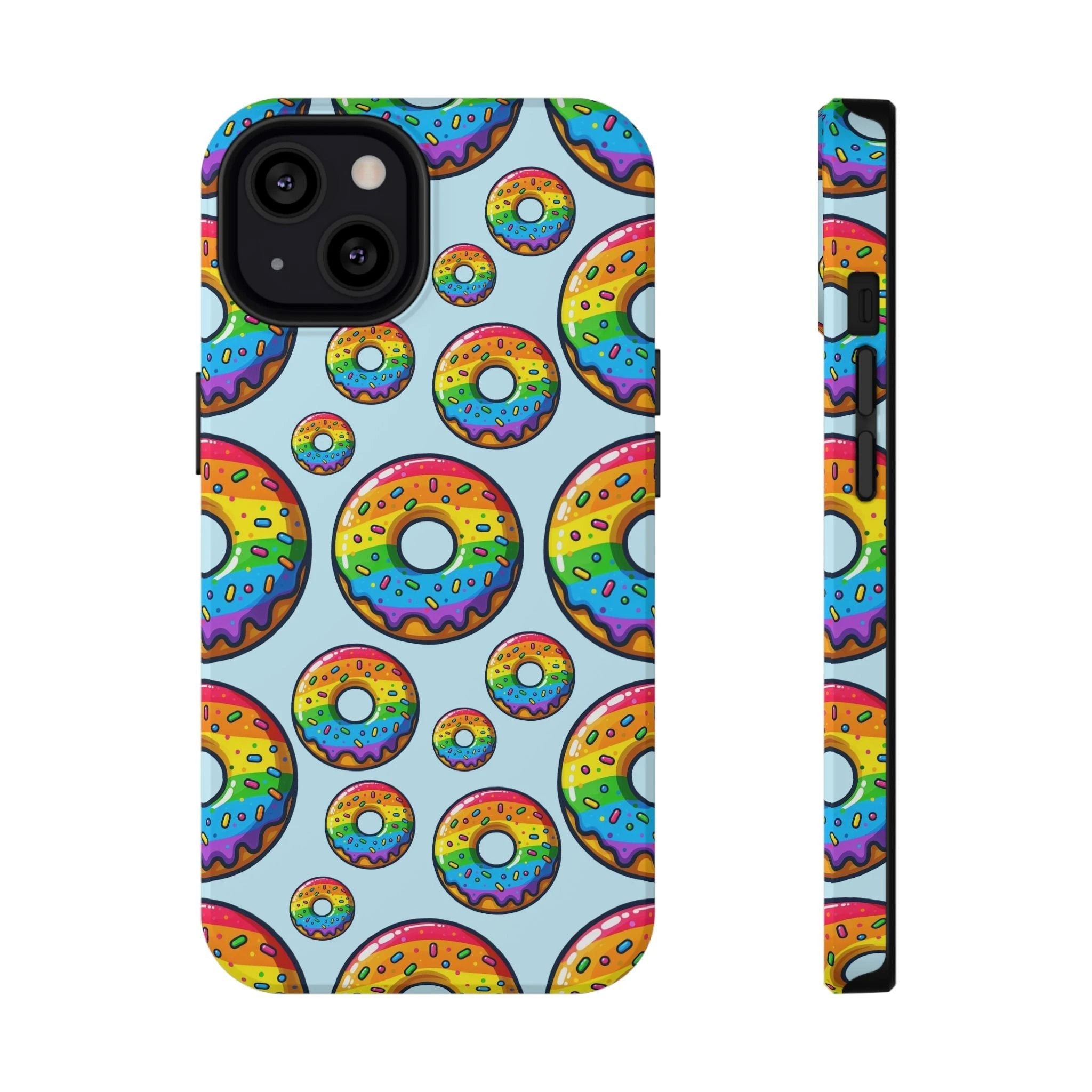 Bespattered Facade Rainbow Sprinkle Donut Impact-Resistant Case by Bespattered Facade