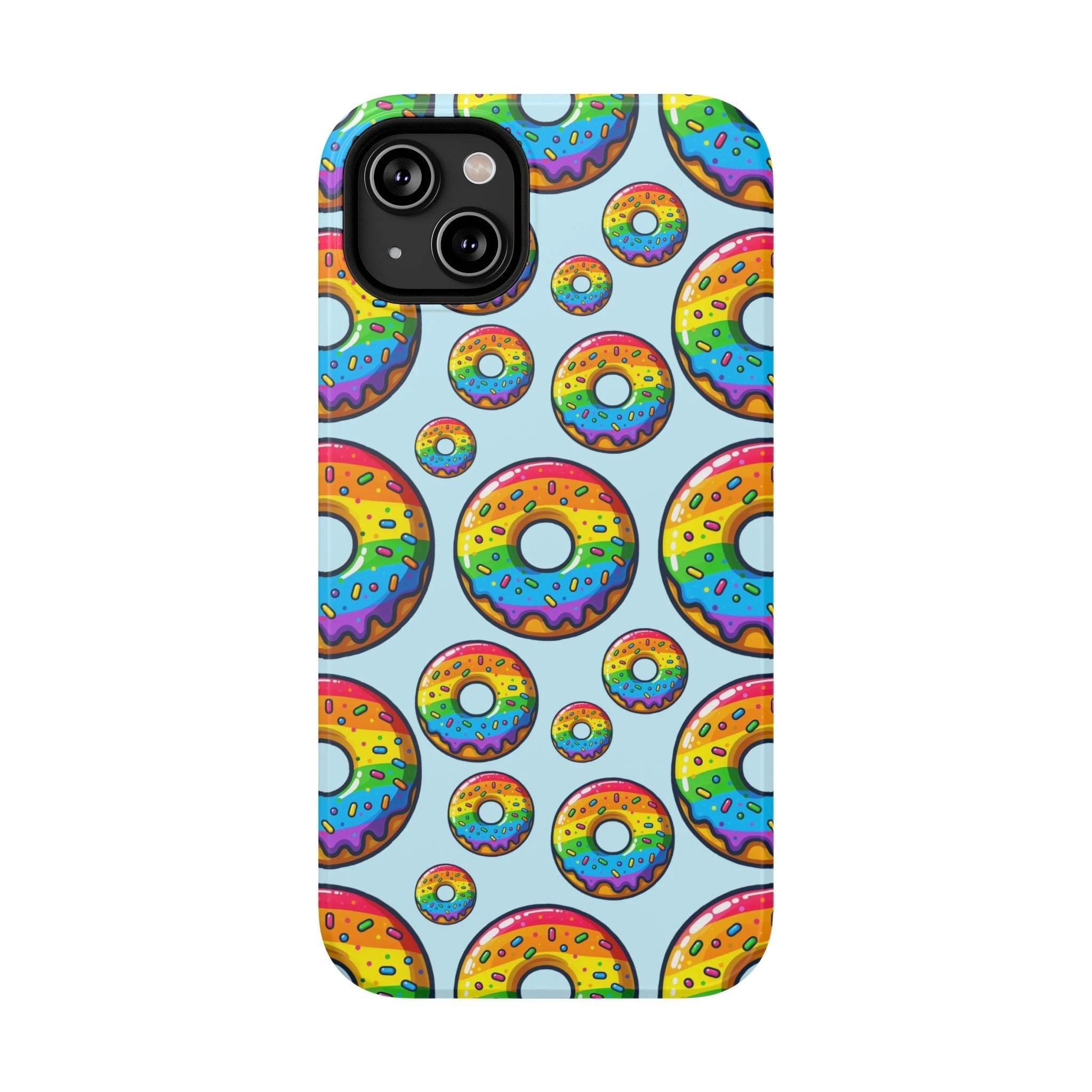 Bespattered Facade Rainbow Sprinkle Donut Impact-Resistant Case by Bespattered Facade