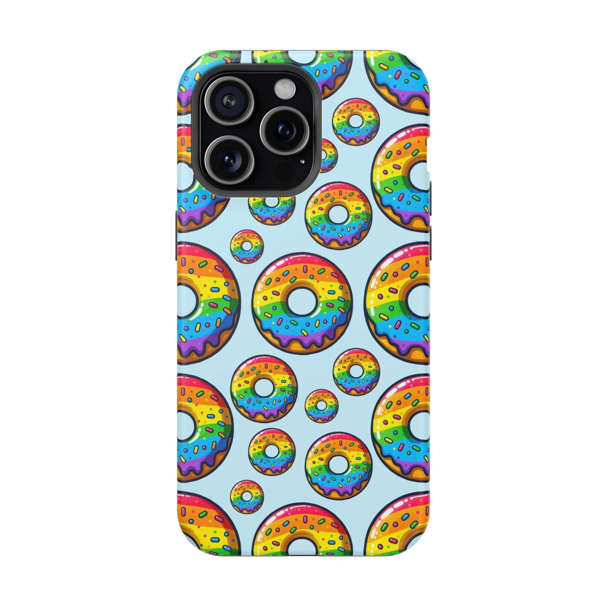 Bespattered Facade Rainbow Sprinkle Donut Impact-Resistant Case by Bespattered Facade
