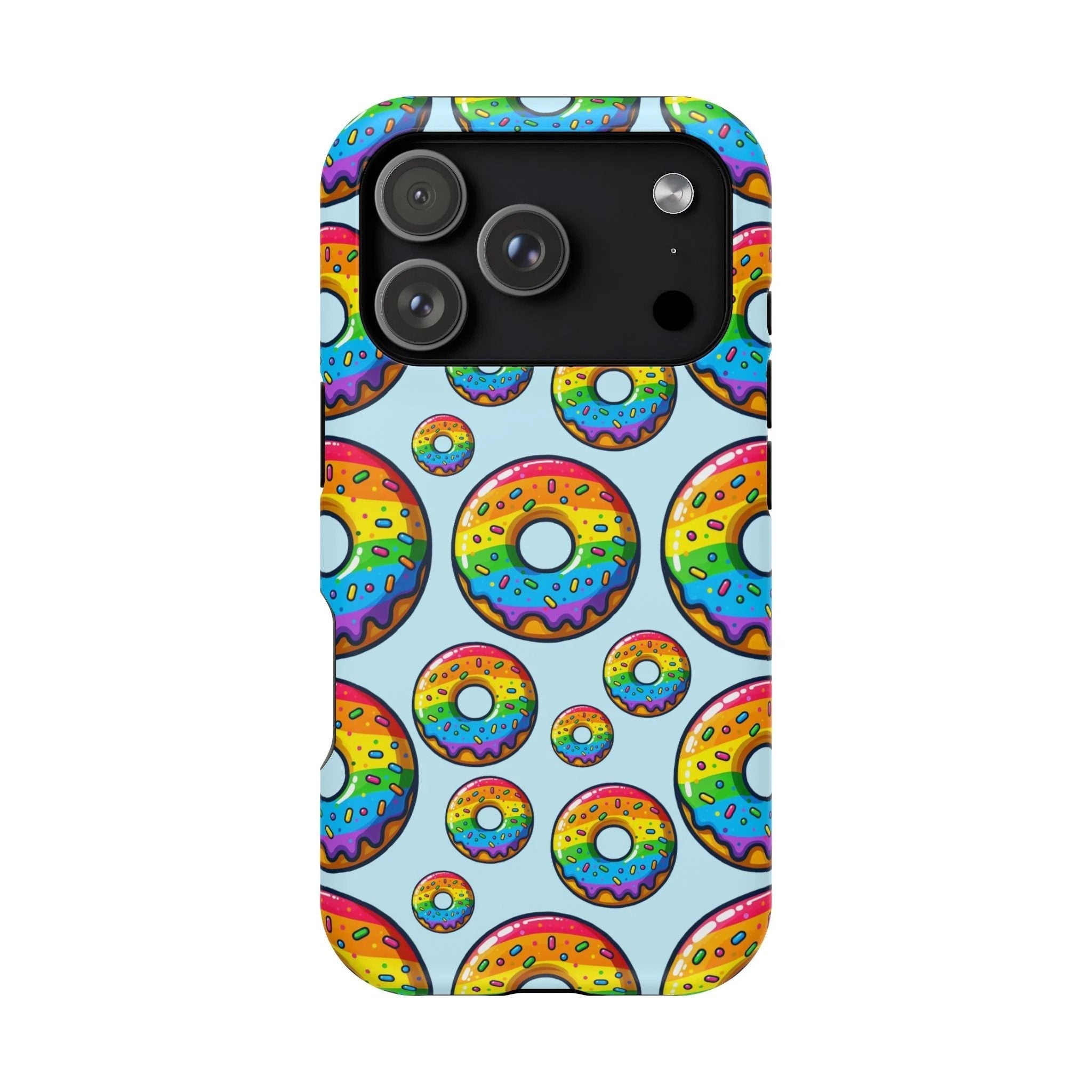 Bespattered Facade Rainbow Sprinkle Donut Impact-Resistant Case by Bespattered Facade