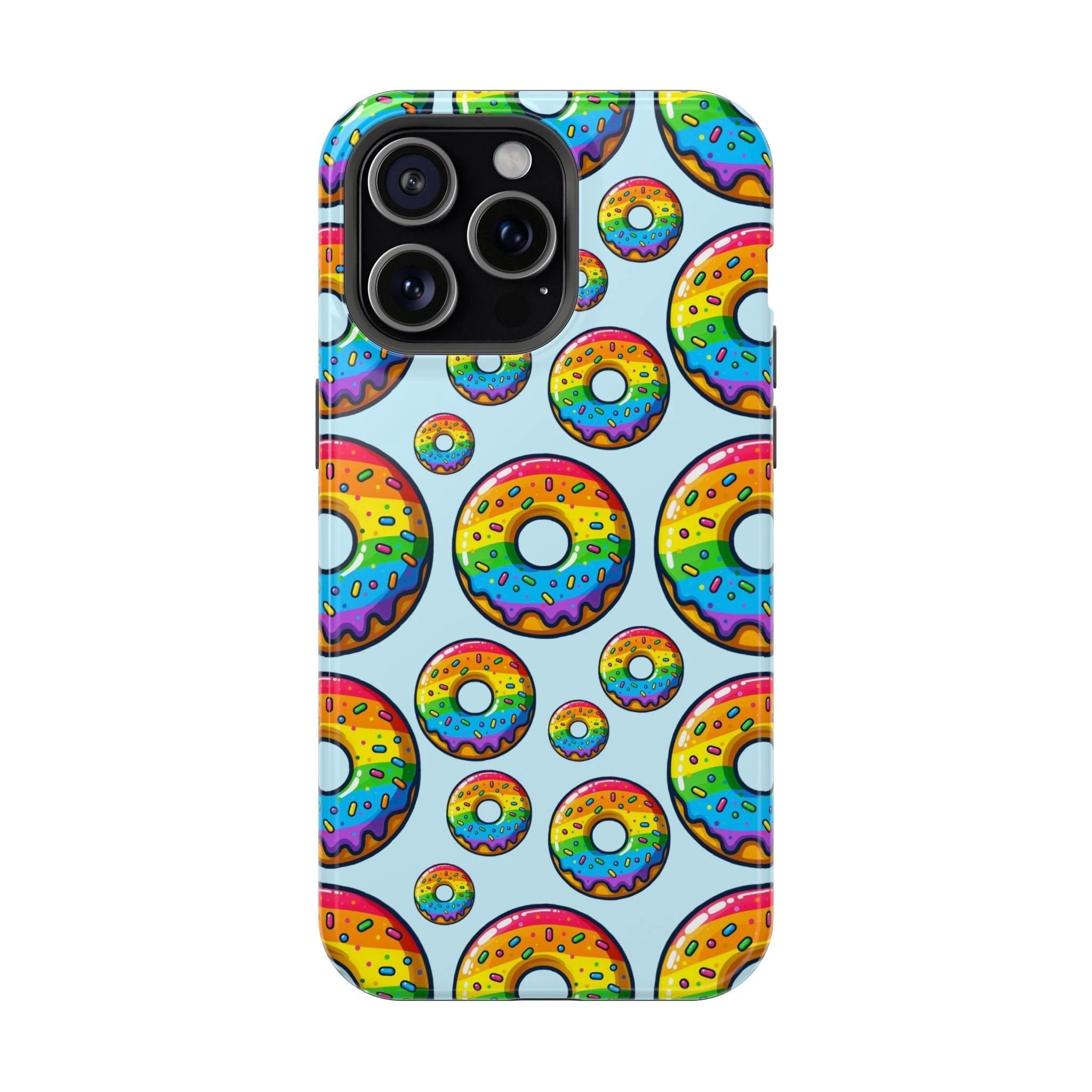 Bespattered Facade Rainbow Sprinkle Donut Impact-Resistant Case by Bespattered Facade