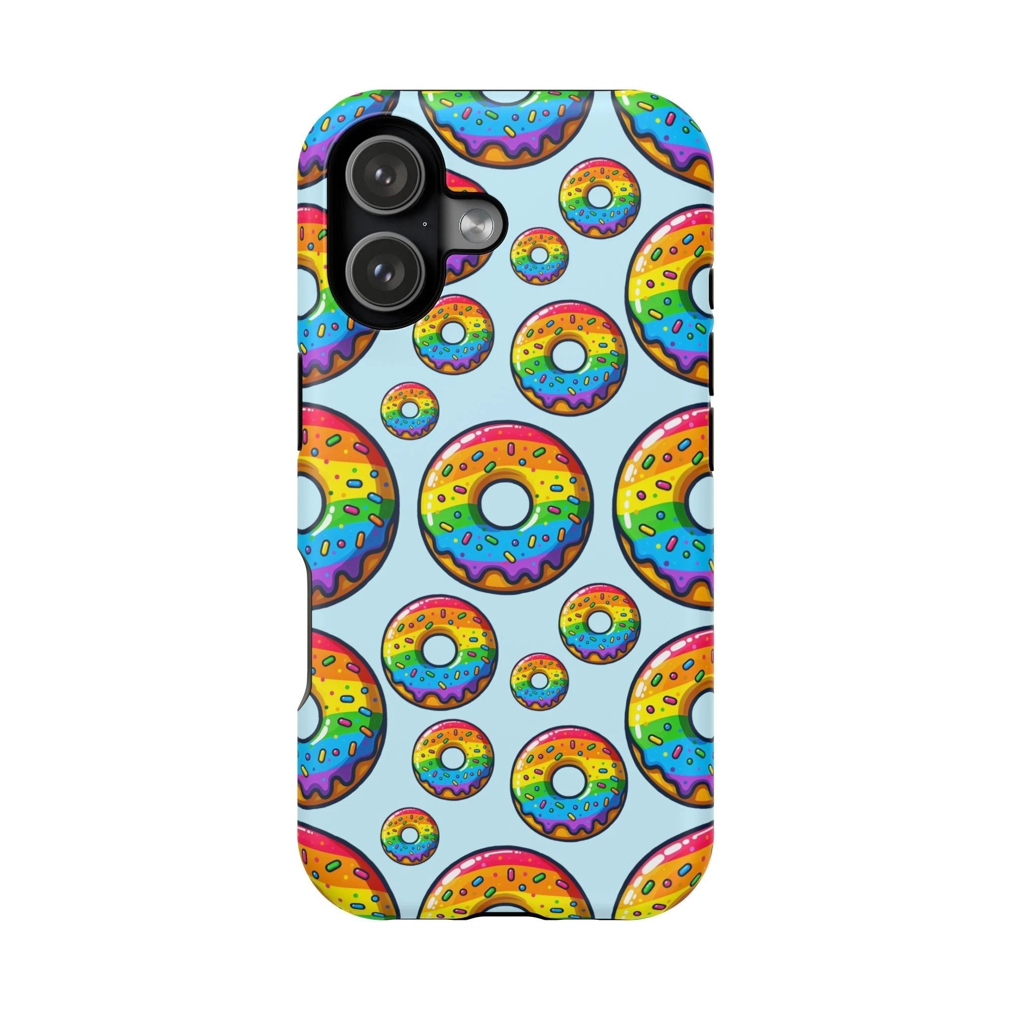 Bespattered Facade Rainbow Sprinkle Donut Impact-Resistant Case by Bespattered Facade