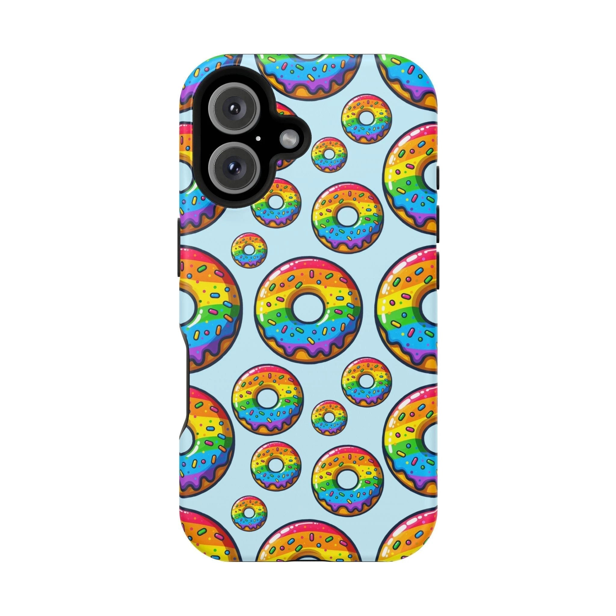 Bespattered Facade Rainbow Sprinkle Donut Impact-Resistant Case by Bespattered Facade