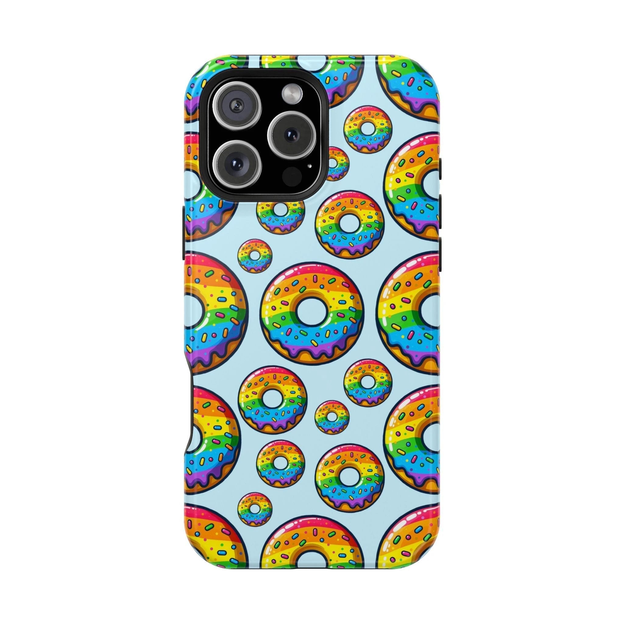 Bespattered Facade Rainbow Sprinkle Donut Impact-Resistant Case by Bespattered Facade