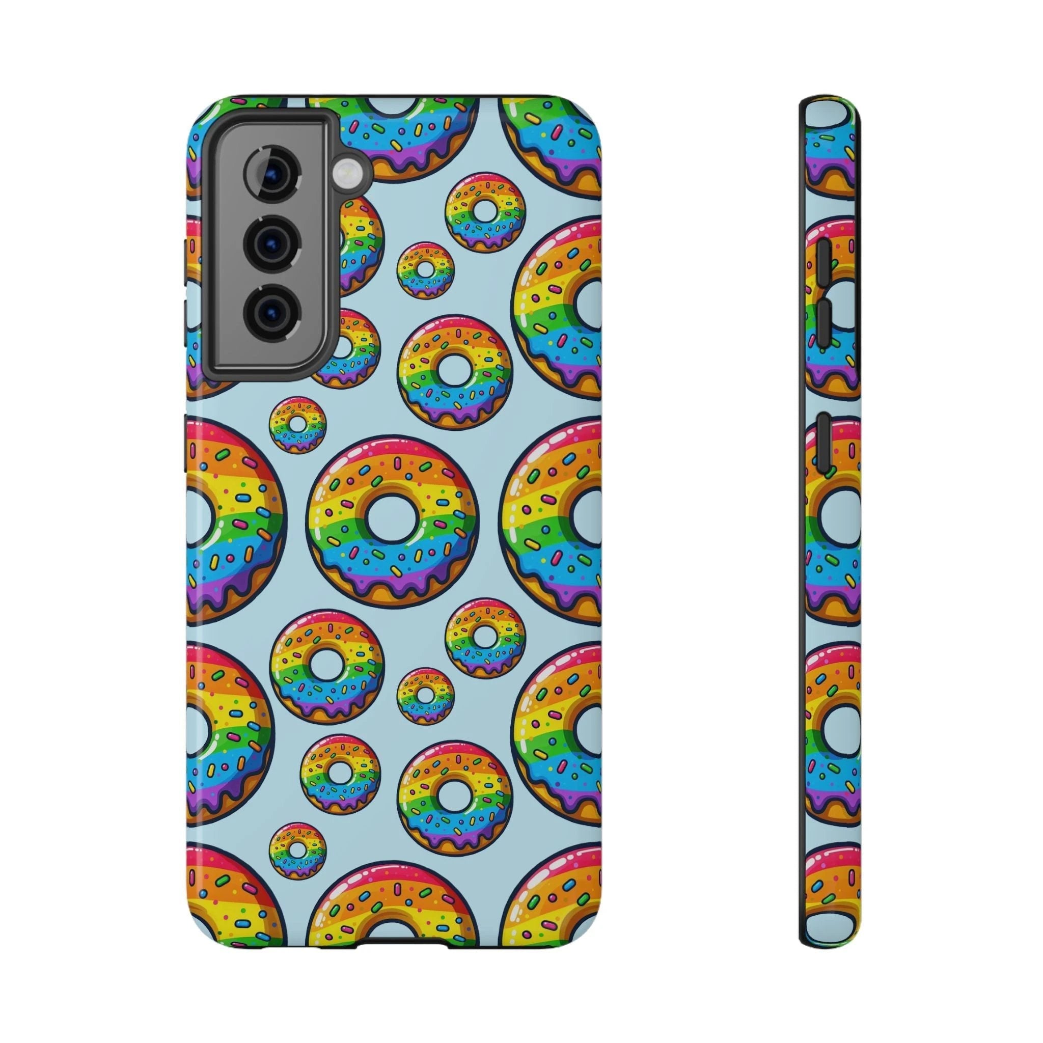 Bespattered Facade Rainbow Sprinkle Donut Impact-Resistant Case by Bespattered Facade