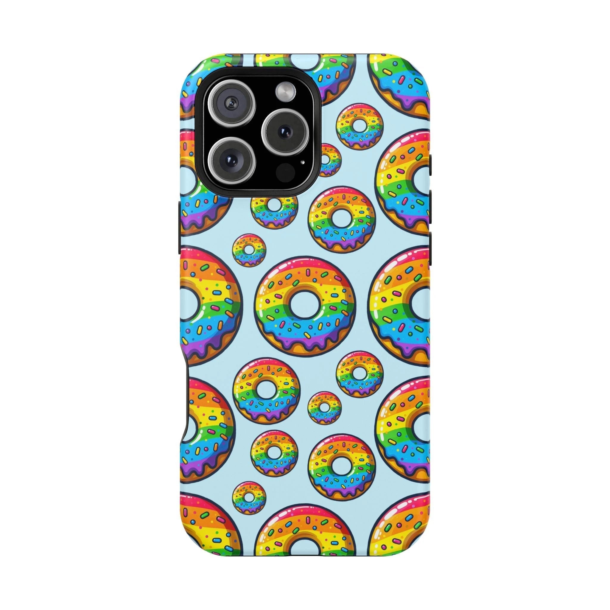 Bespattered Facade Rainbow Sprinkle Donut Impact-Resistant Case by Bespattered Facade
