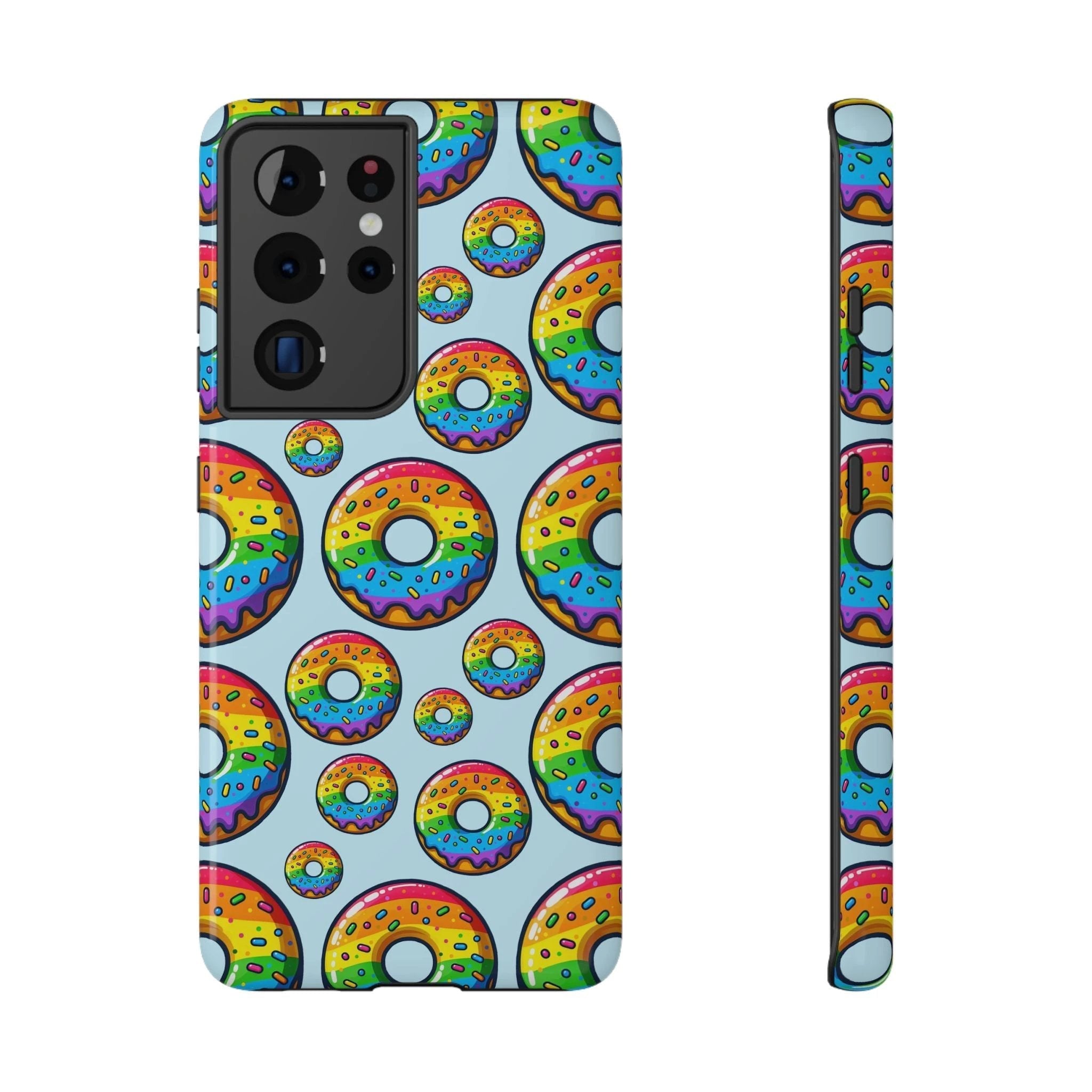 Bespattered Facade Rainbow Sprinkle Donut Impact-Resistant Case by Bespattered Facade
