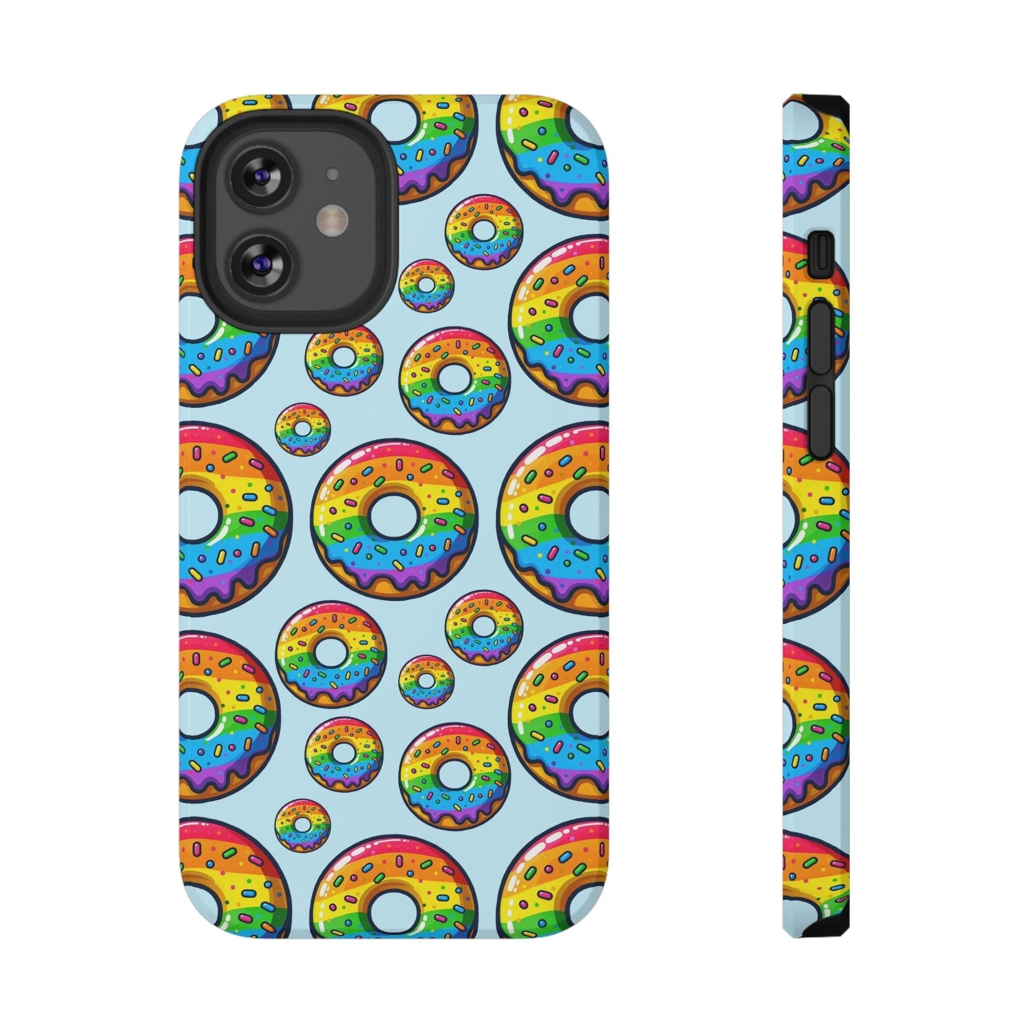 Bespattered Facade Rainbow Sprinkle Donut Impact-Resistant Case by Bespattered Facade