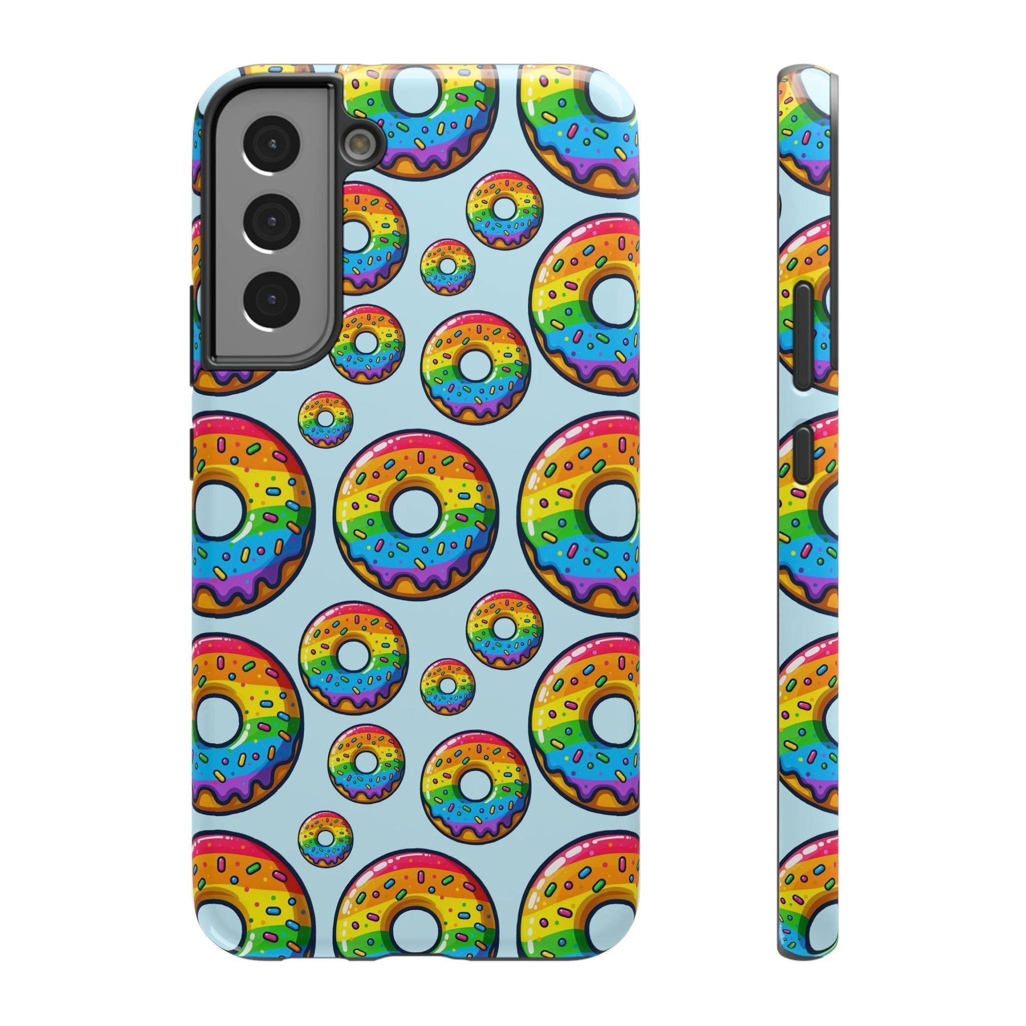 Bespattered Facade Rainbow Sprinkle Donut Impact-Resistant Case by Bespattered Facade