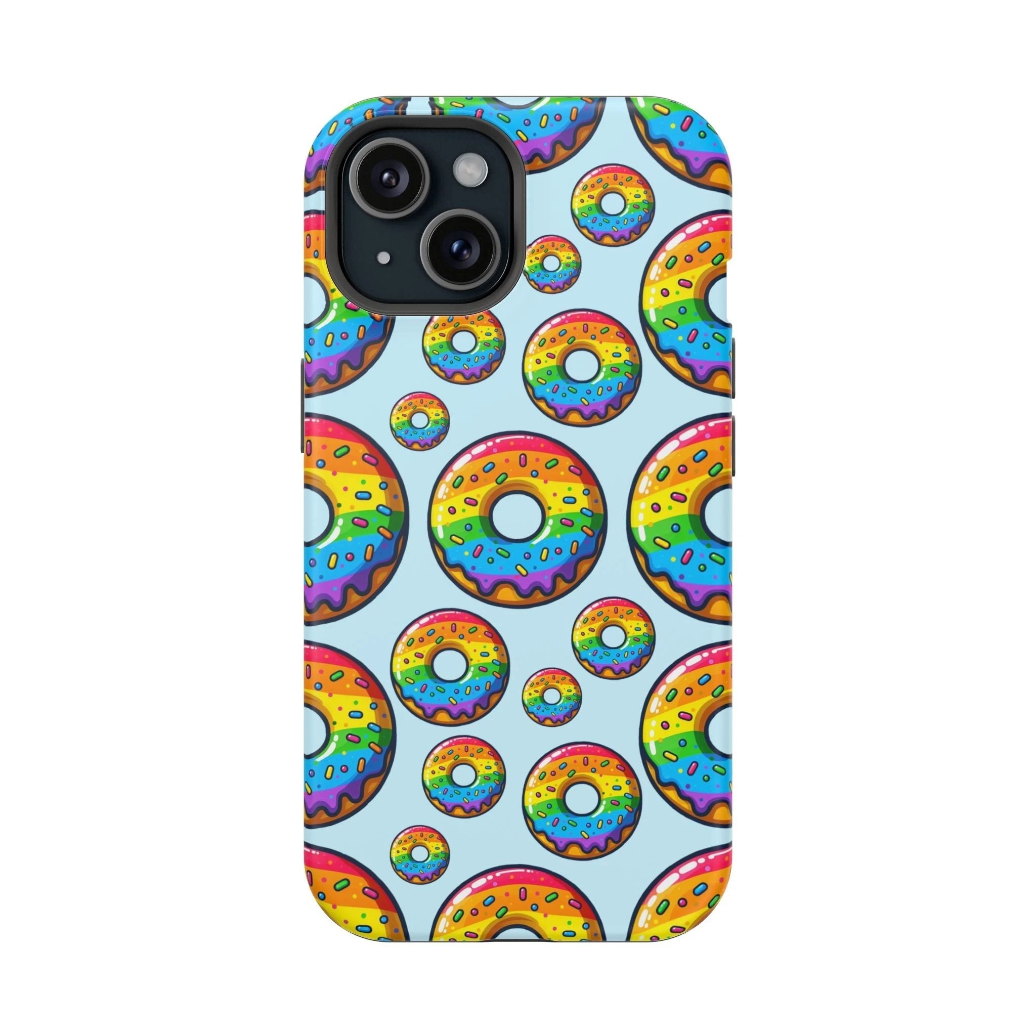 Bespattered Facade Rainbow Sprinkle Donut Impact-Resistant Case by Bespattered Facade