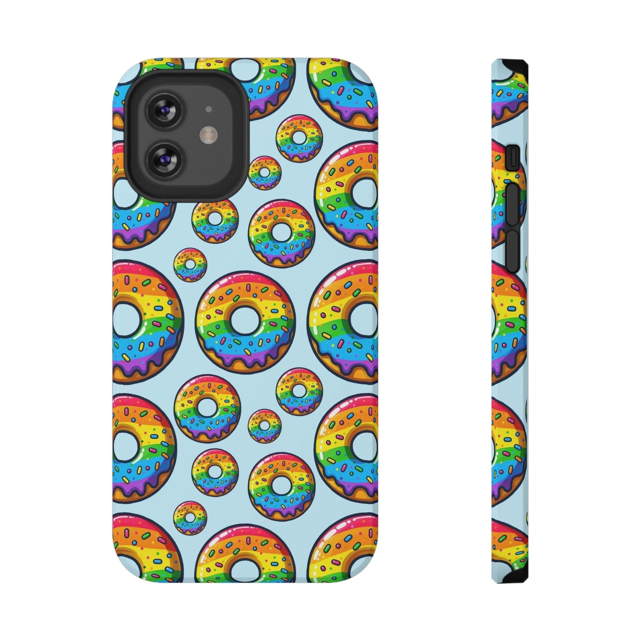 Bespattered Facade Rainbow Sprinkle Donut Impact-Resistant Case by Bespattered Facade