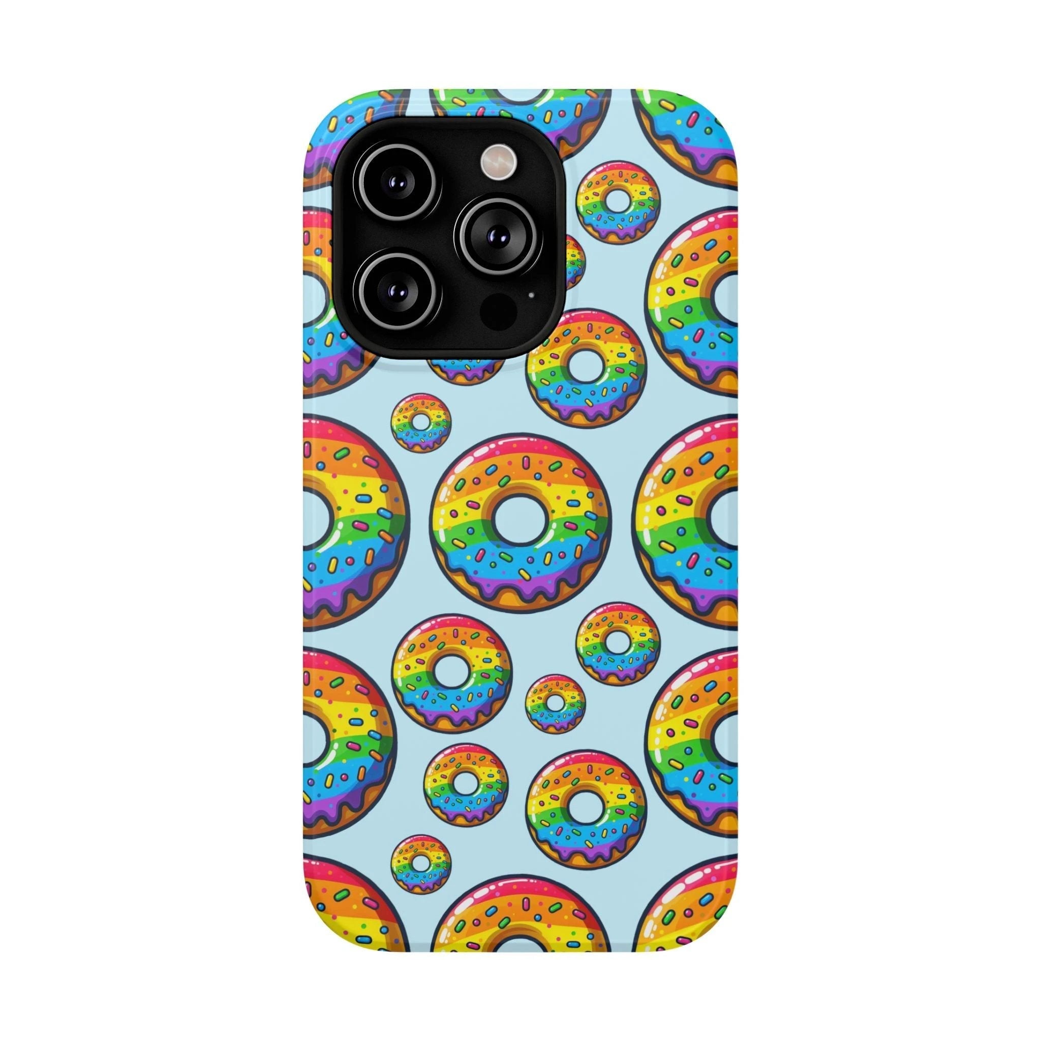 Bespattered Facade Rainbow Sprinkle Donut Impact-Resistant Case by Bespattered Facade