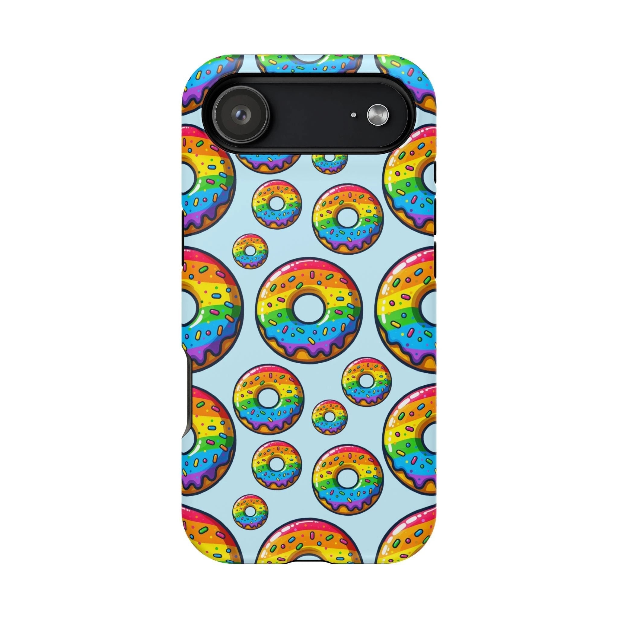 Bespattered Facade Rainbow Sprinkle Donut Impact-Resistant Case by Bespattered Facade