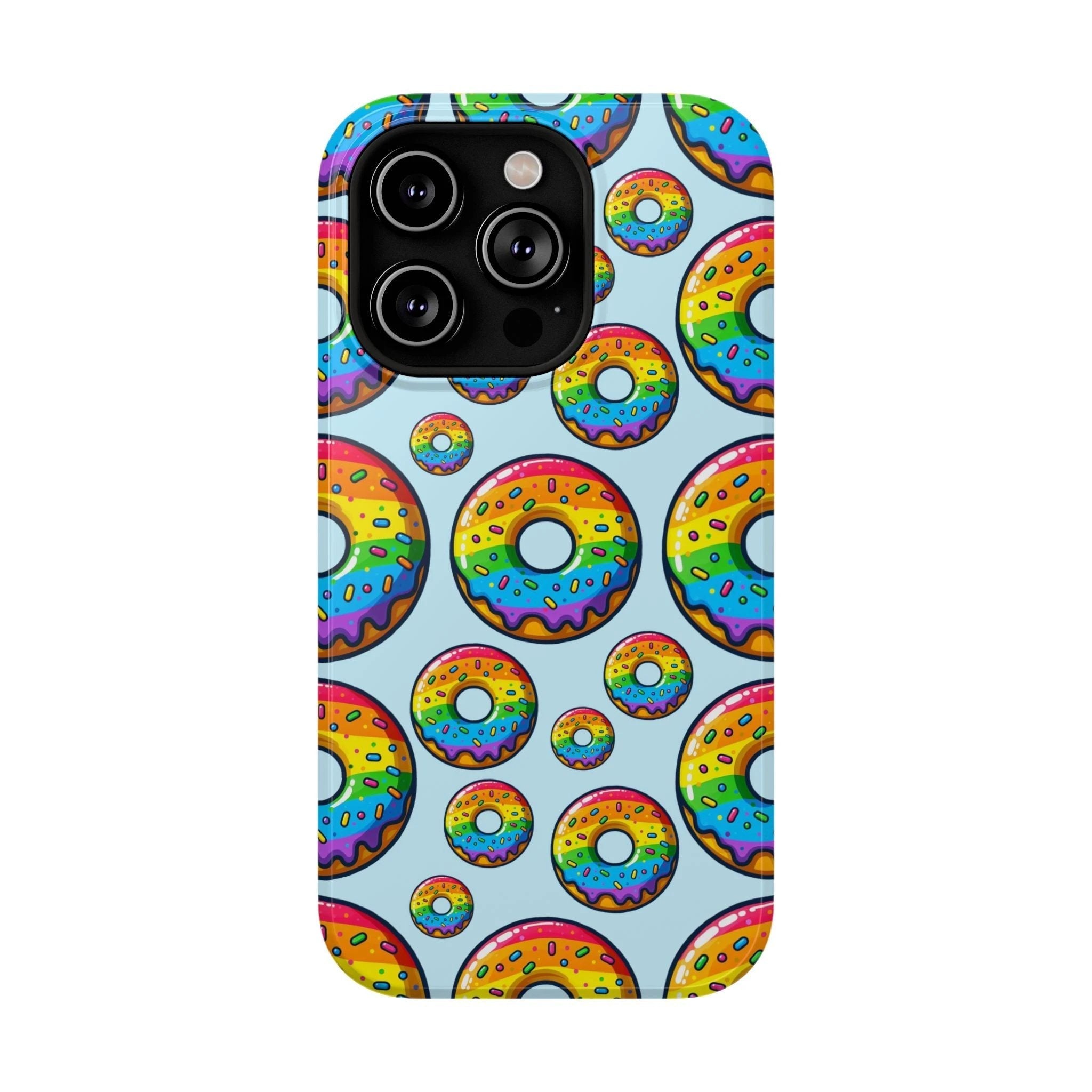 Bespattered Facade Rainbow Sprinkle Donut Impact-Resistant Case by Bespattered Facade