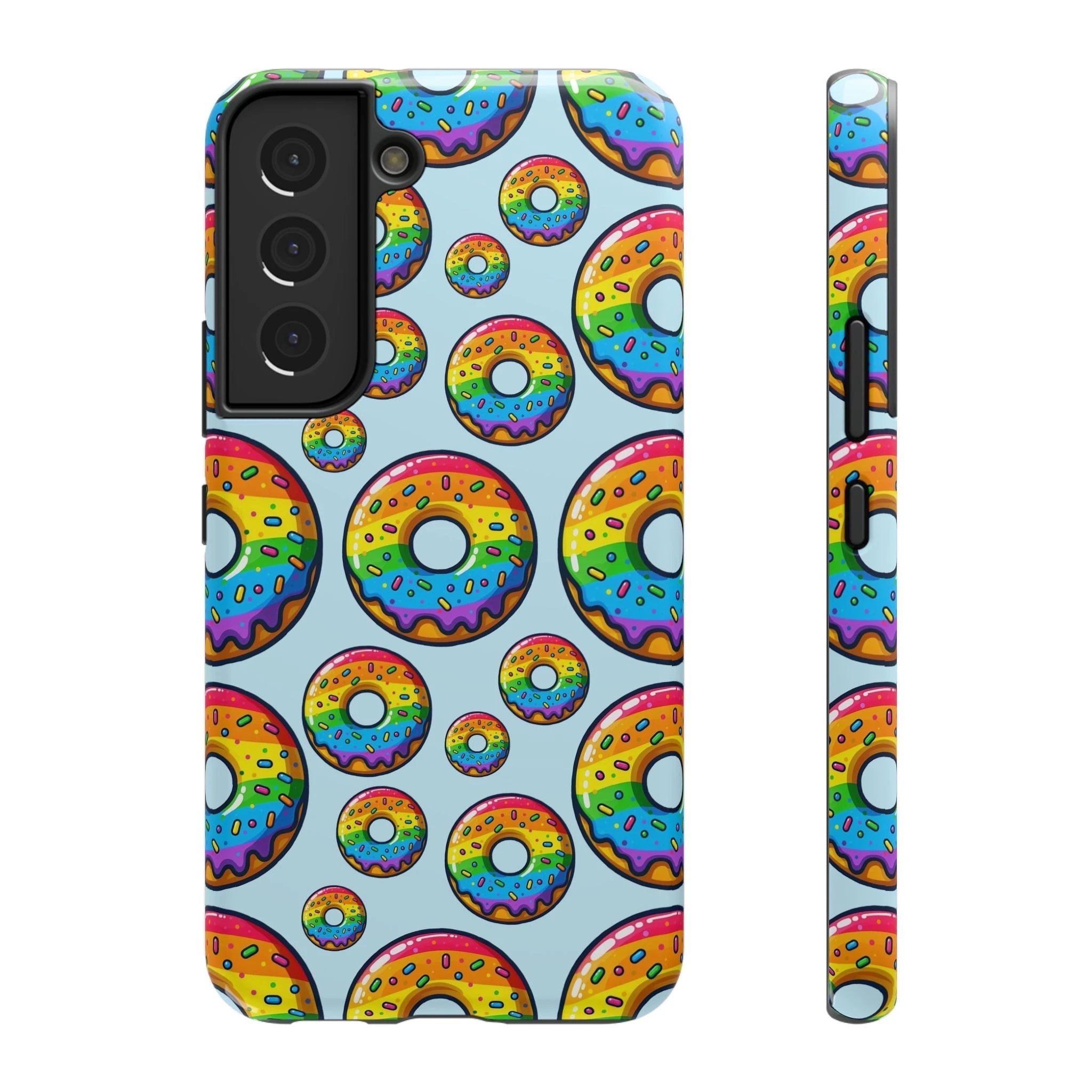 Bespattered Facade Rainbow Sprinkle Donut Impact-Resistant Case by Bespattered Facade