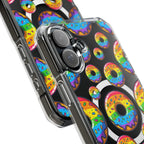 Bespattered Facade Rainbow Sprinkle Donut MagSafe Clear Impact Cases by Bespattered Facade