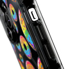 Bespattered Facade Rainbow Sprinkle Donut MagSafe Clear Impact Cases by Bespattered Facade
