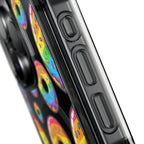 Bespattered Facade Rainbow Sprinkle Donut MagSafe Clear Impact Cases by Bespattered Facade