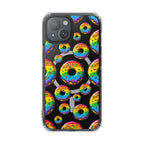 Bespattered Facade Rainbow Sprinkle Donut MagSafe Clear Impact Cases by Bespattered Facade