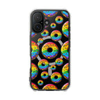 Bespattered Facade Rainbow Sprinkle Donut MagSafe Clear Impact Cases by Bespattered Facade