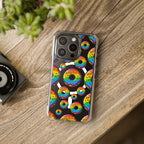 Bespattered Facade Rainbow Sprinkle Donut MagSafe Clear Impact Cases by Bespattered Facade