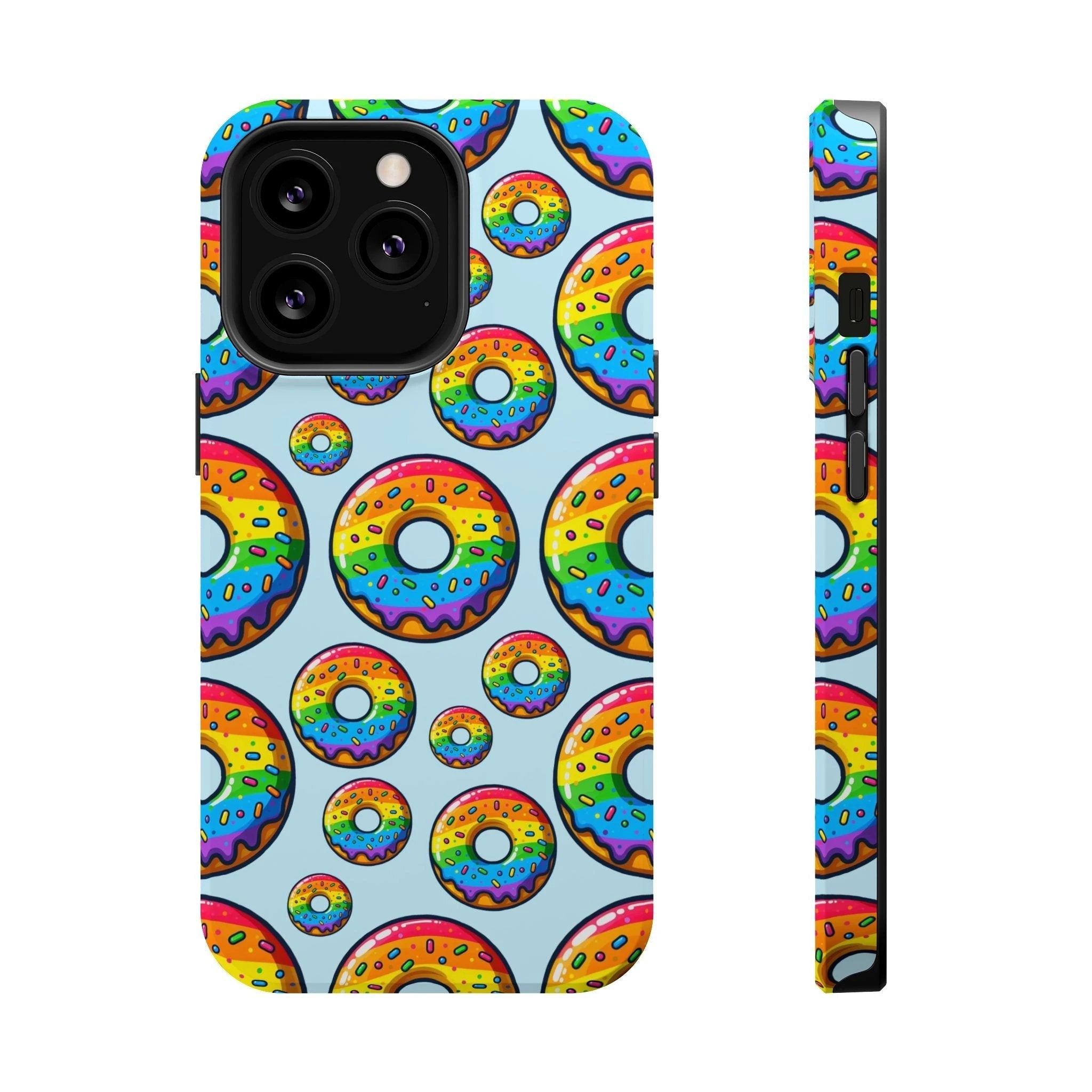 Bespattered Facade Rainbow Sprinkle Donut MagSafe Tough Case by Bespattered Facade