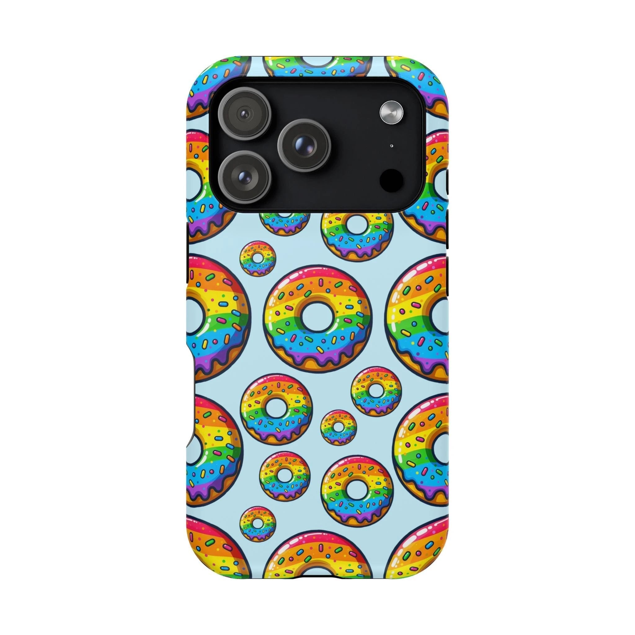 Bespattered Facade Rainbow Sprinkle Donut MagSafe Tough Case by Bespattered Facade