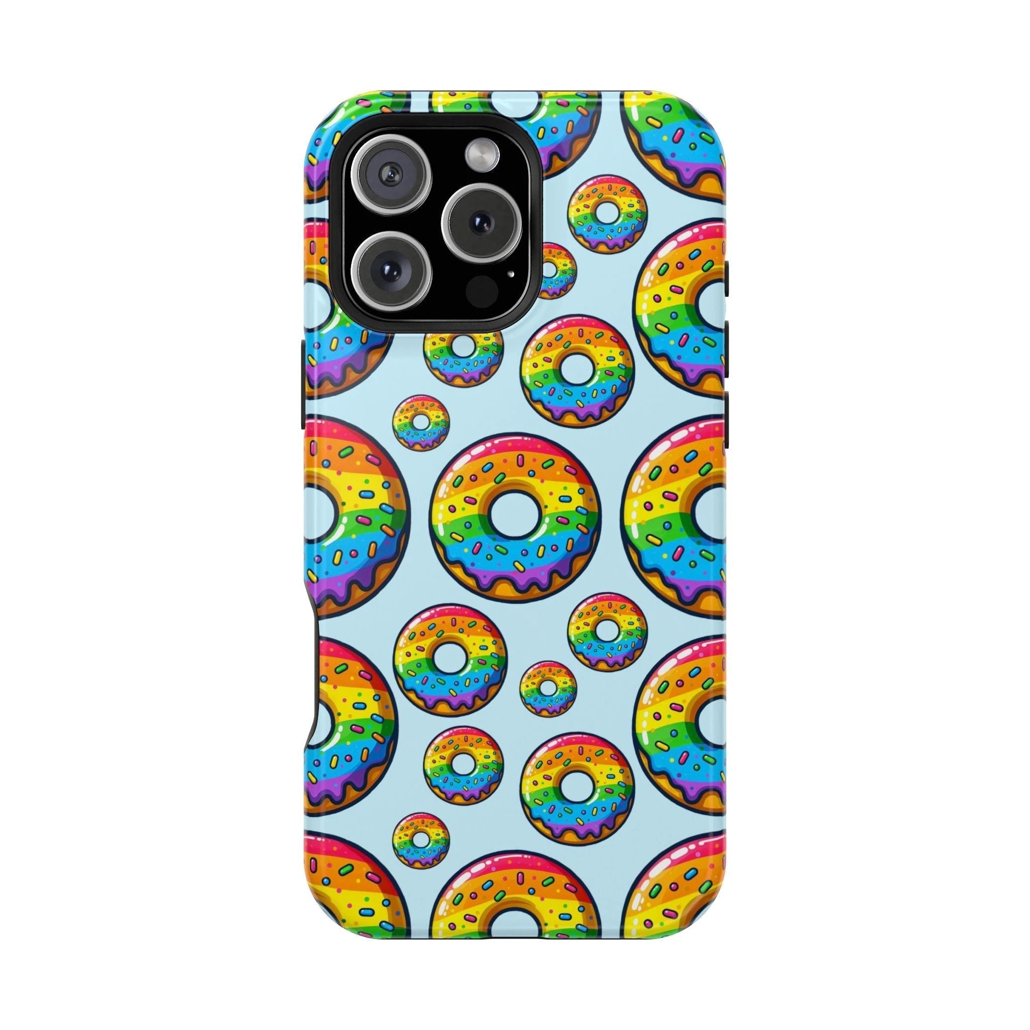 Bespattered Facade Rainbow Sprinkle Donut MagSafe Tough Case by Bespattered Facade