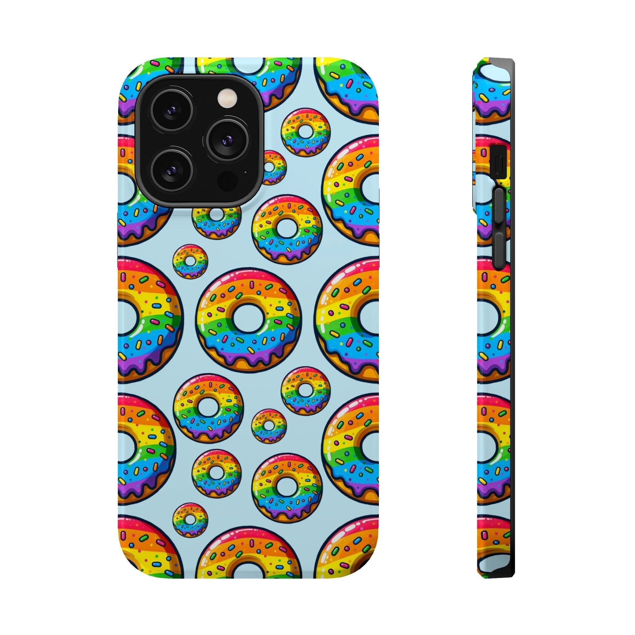 Bespattered Facade Rainbow Sprinkle Donut MagSafe Tough Case by Bespattered Facade