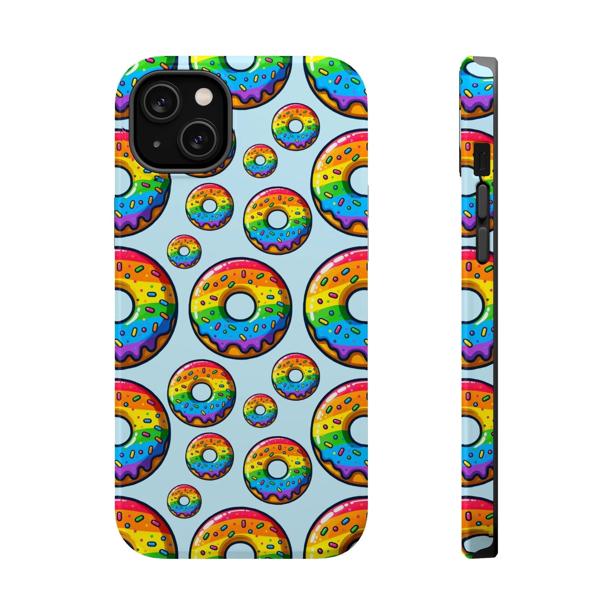 Bespattered Facade Rainbow Sprinkle Donut MagSafe Tough Case by Bespattered Facade
