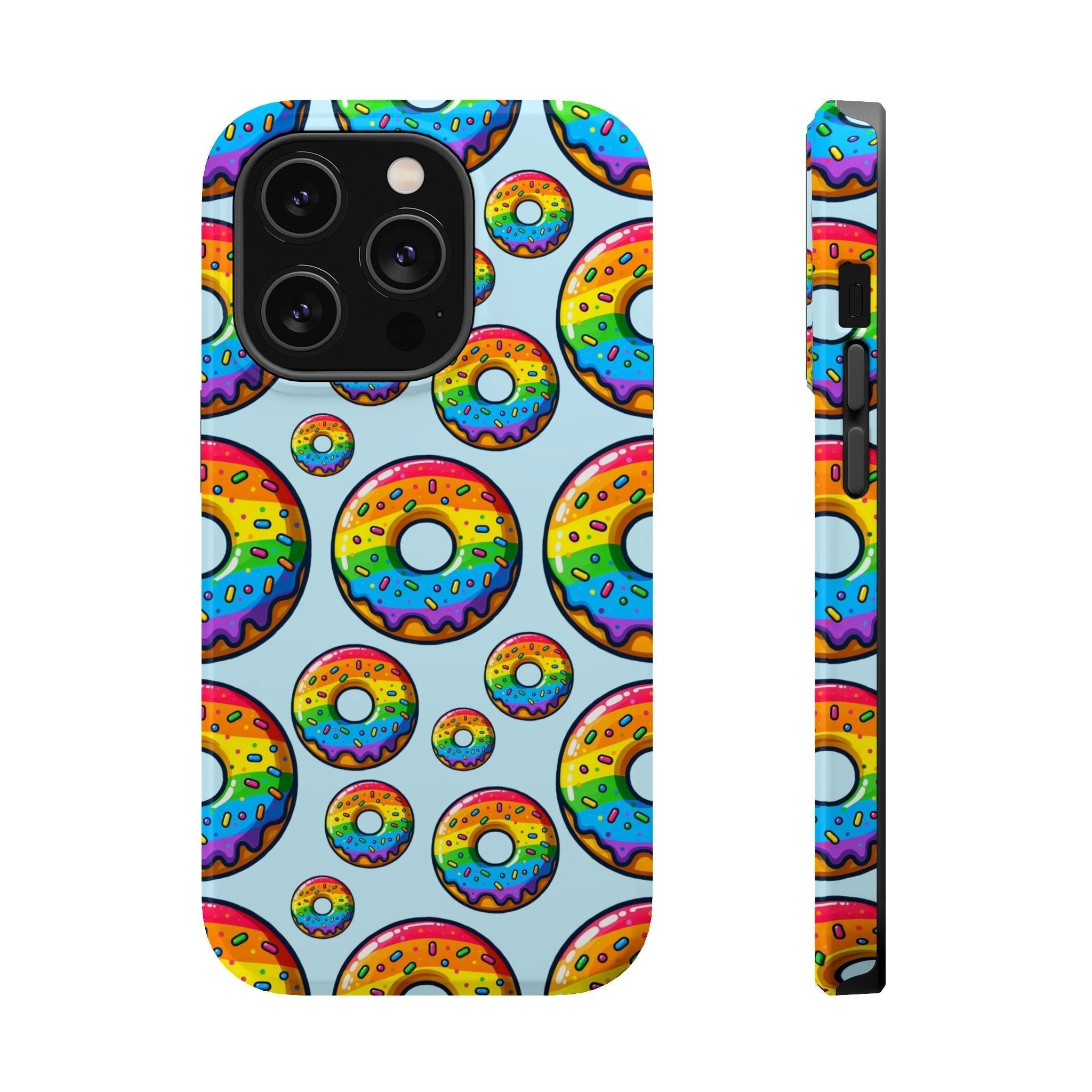 Bespattered Facade Rainbow Sprinkle Donut MagSafe Tough Case by Bespattered Facade
