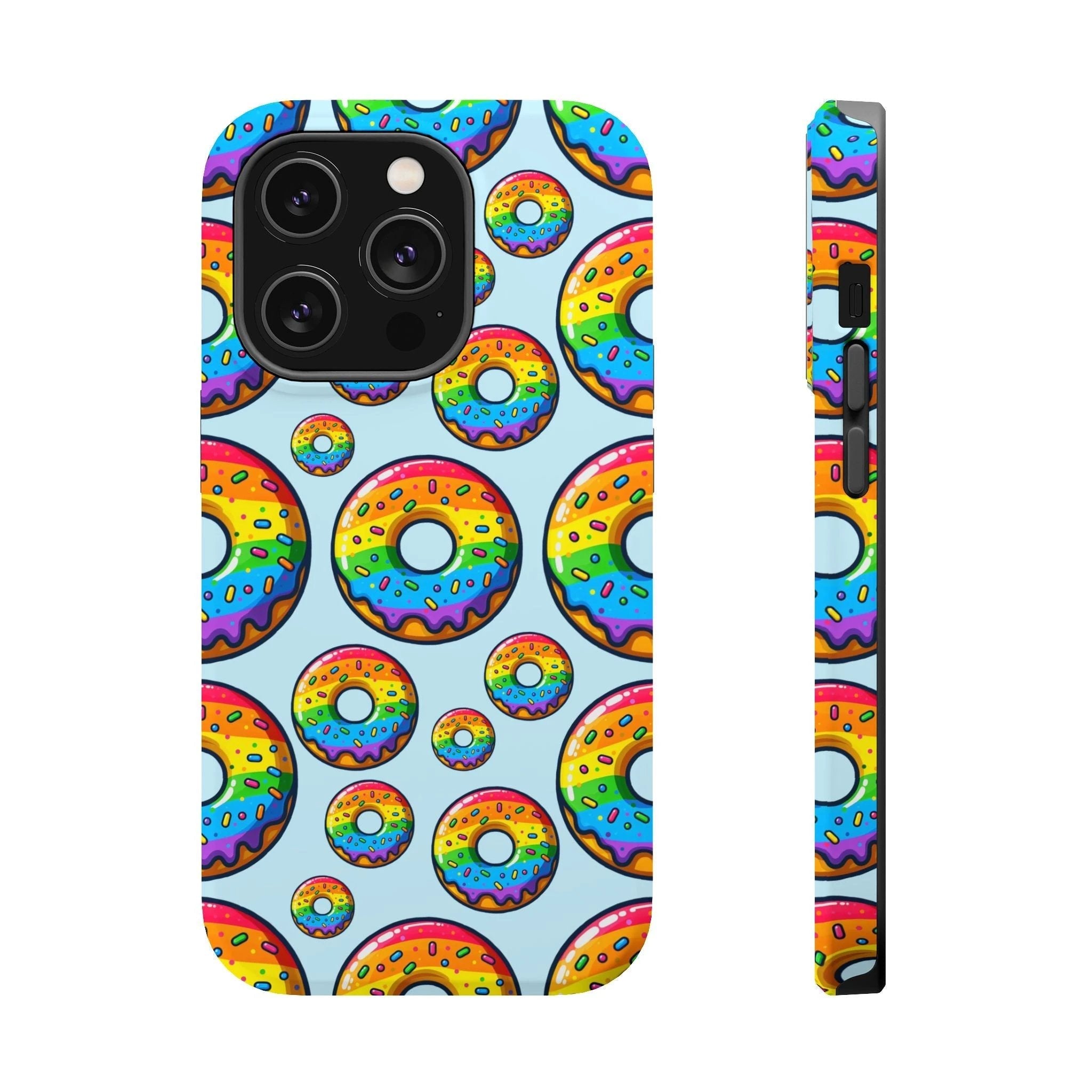 Bespattered Facade Rainbow Sprinkle Donut MagSafe Tough Case by Bespattered Facade