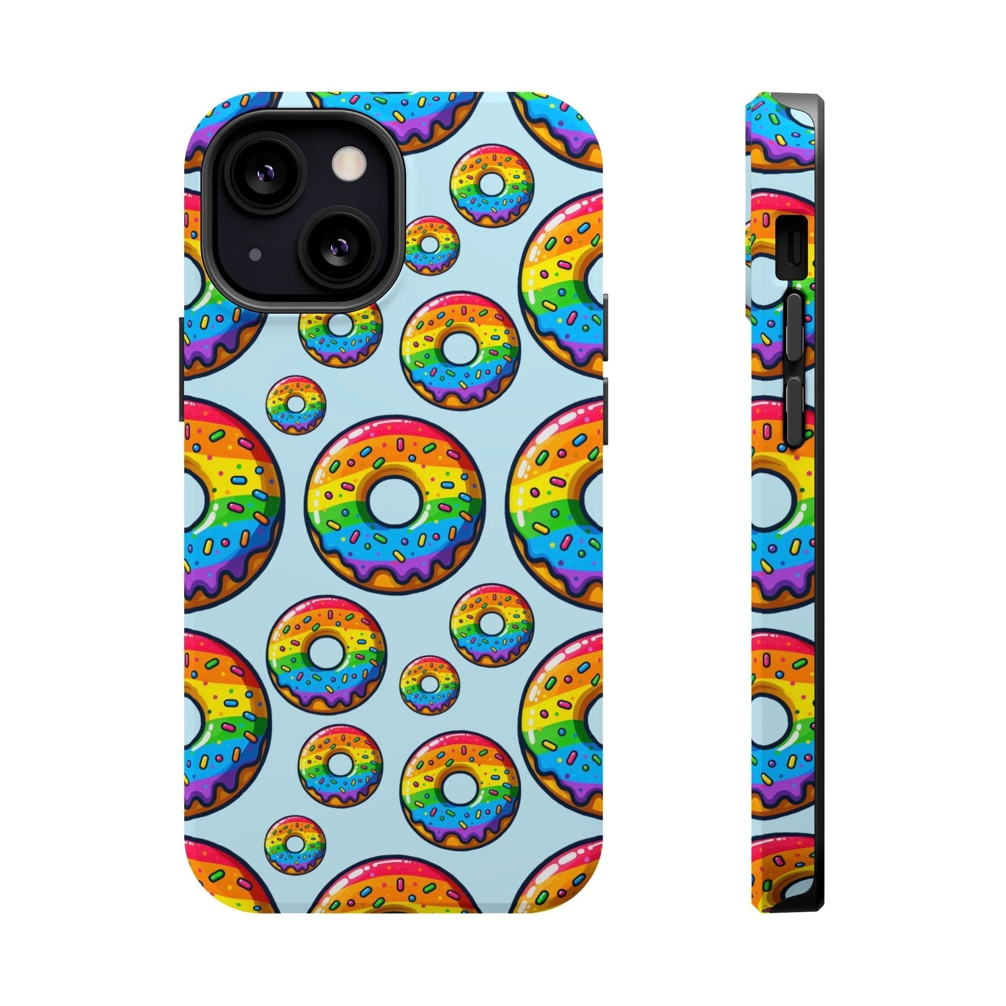 Bespattered Facade Rainbow Sprinkle Donut MagSafe Tough Case by Bespattered Facade