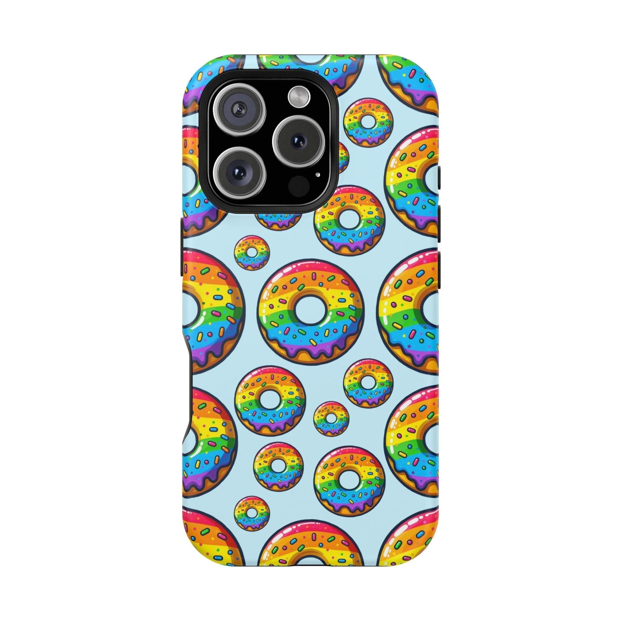 Bespattered Facade Rainbow Sprinkle Donut MagSafe Tough Case by Bespattered Facade