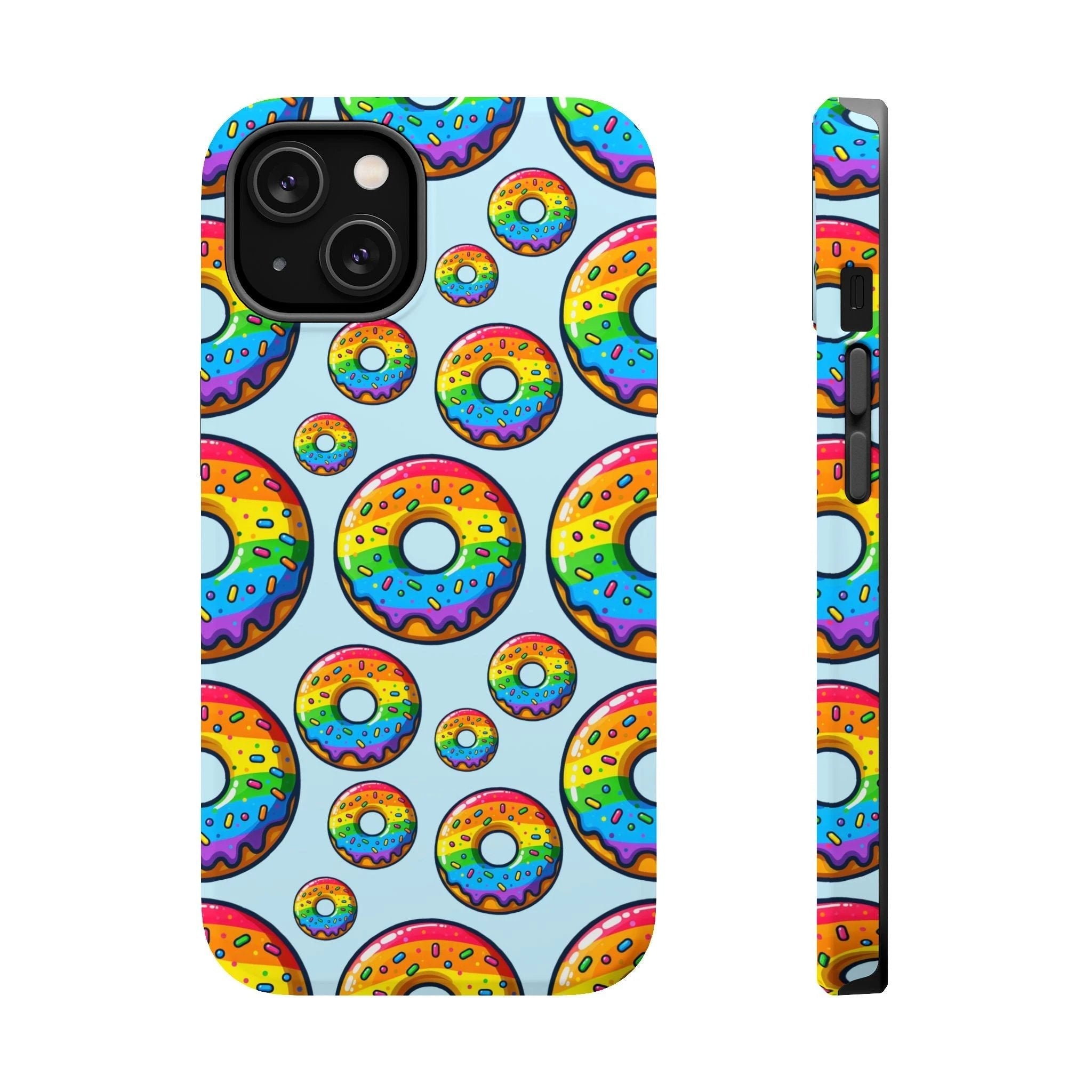 Bespattered Facade Rainbow Sprinkle Donut MagSafe Tough Case by Bespattered Facade