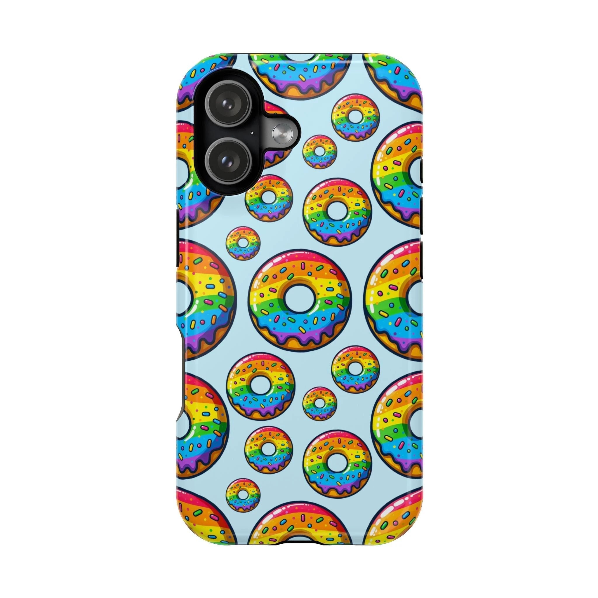 Bespattered Facade Rainbow Sprinkle Donut MagSafe Tough Case by Bespattered Facade