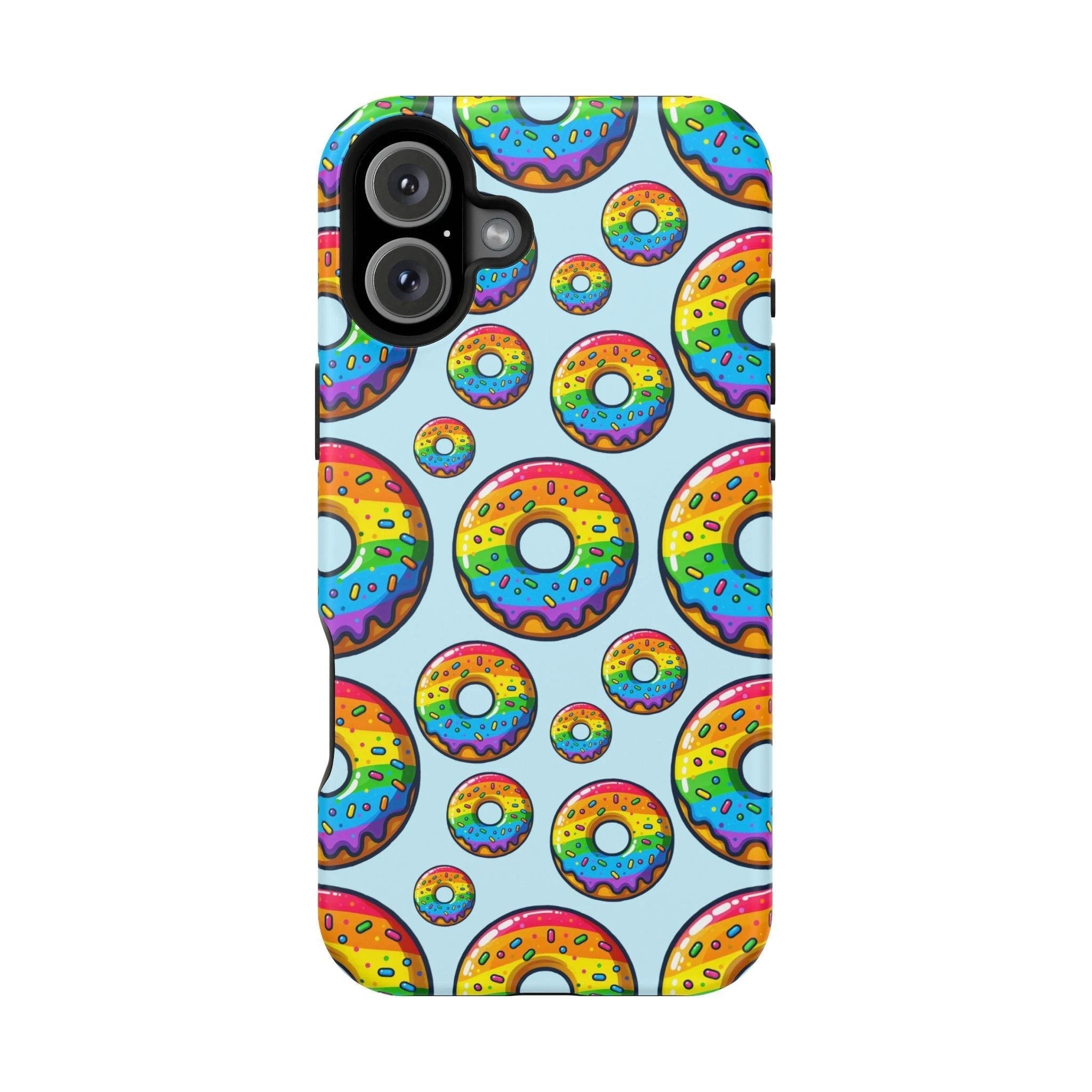 Bespattered Facade Rainbow Sprinkle Donut MagSafe Tough Case by Bespattered Facade