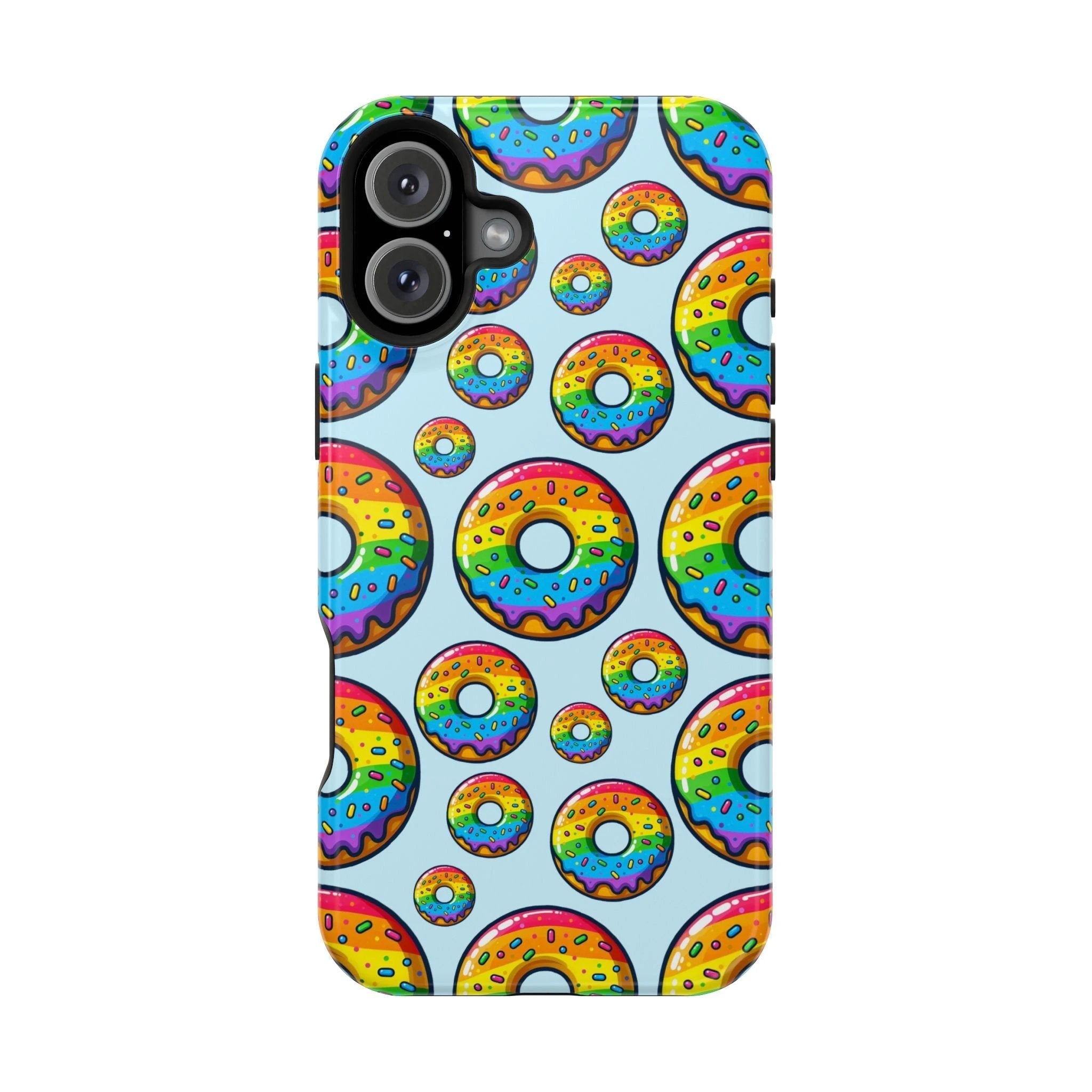 Bespattered Facade Rainbow Sprinkle Donut MagSafe Tough Case by Bespattered Facade