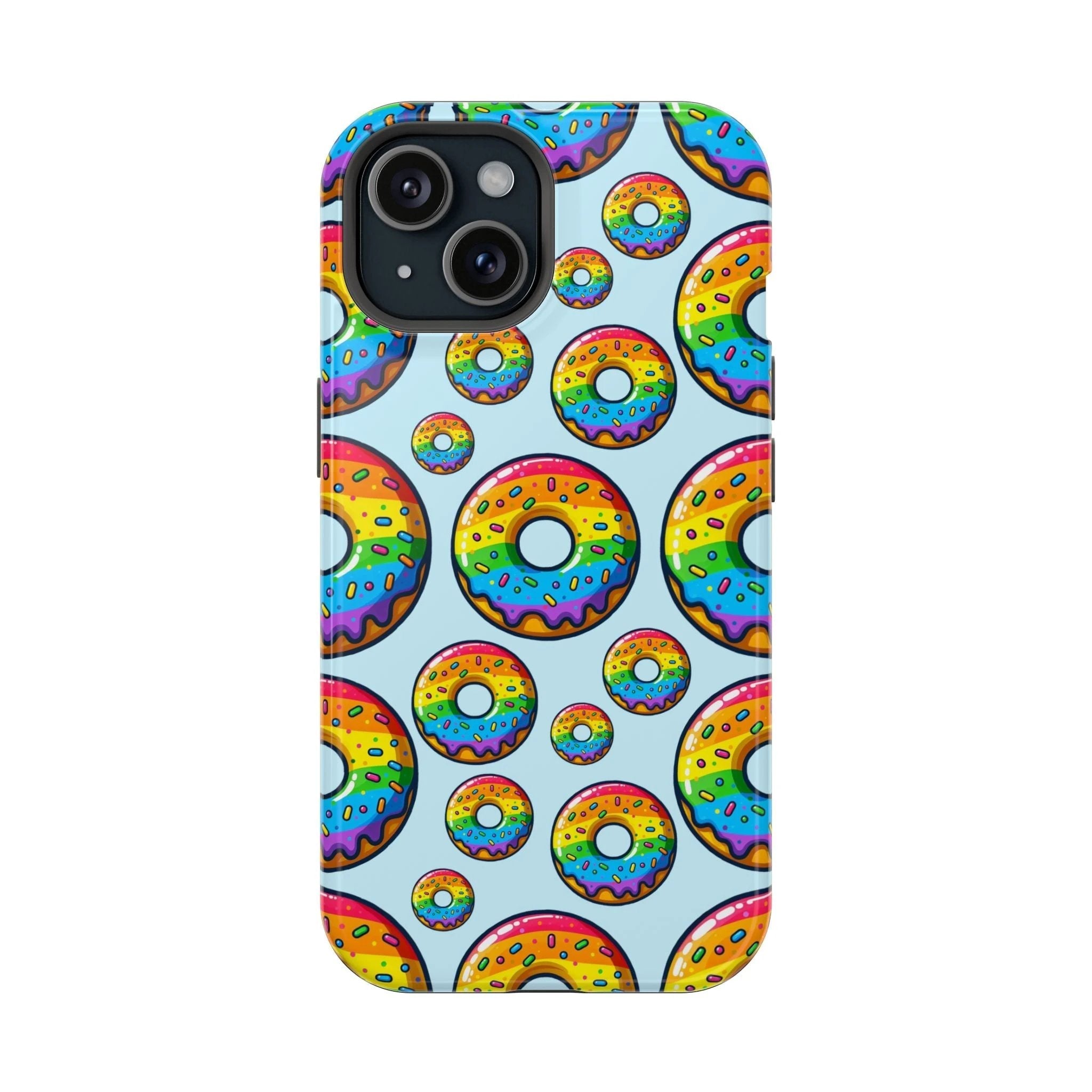 Bespattered Facade Rainbow Sprinkle Donut MagSafe Tough Case by Bespattered Facade