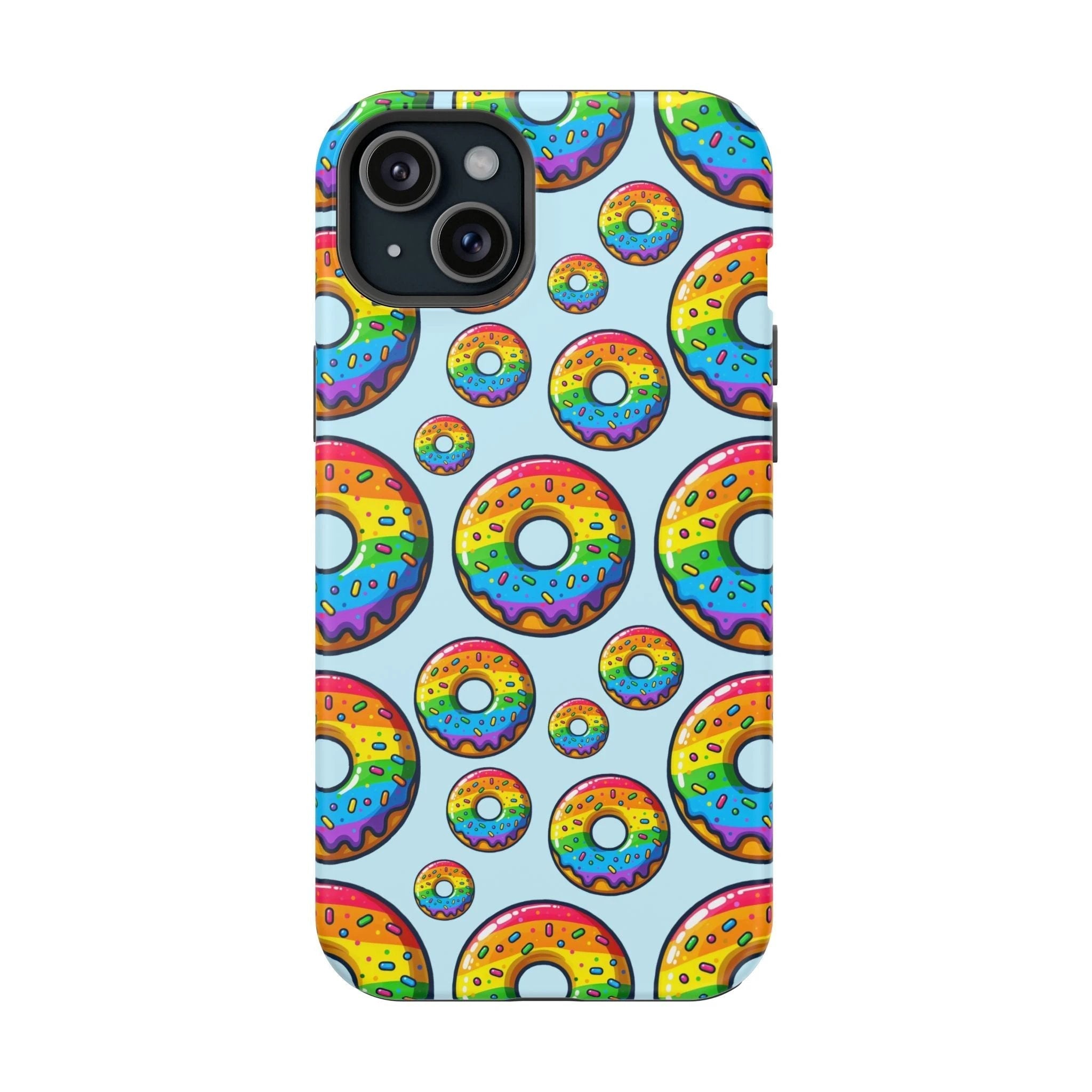 Bespattered Facade Rainbow Sprinkle Donut MagSafe Tough Case by Bespattered Facade