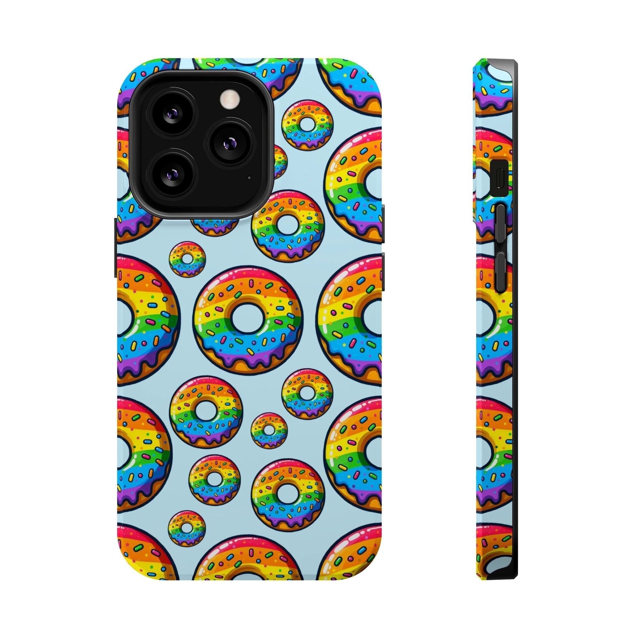 Bespattered Facade Rainbow Sprinkle Donut MagSafe Tough Case by Bespattered Facade
