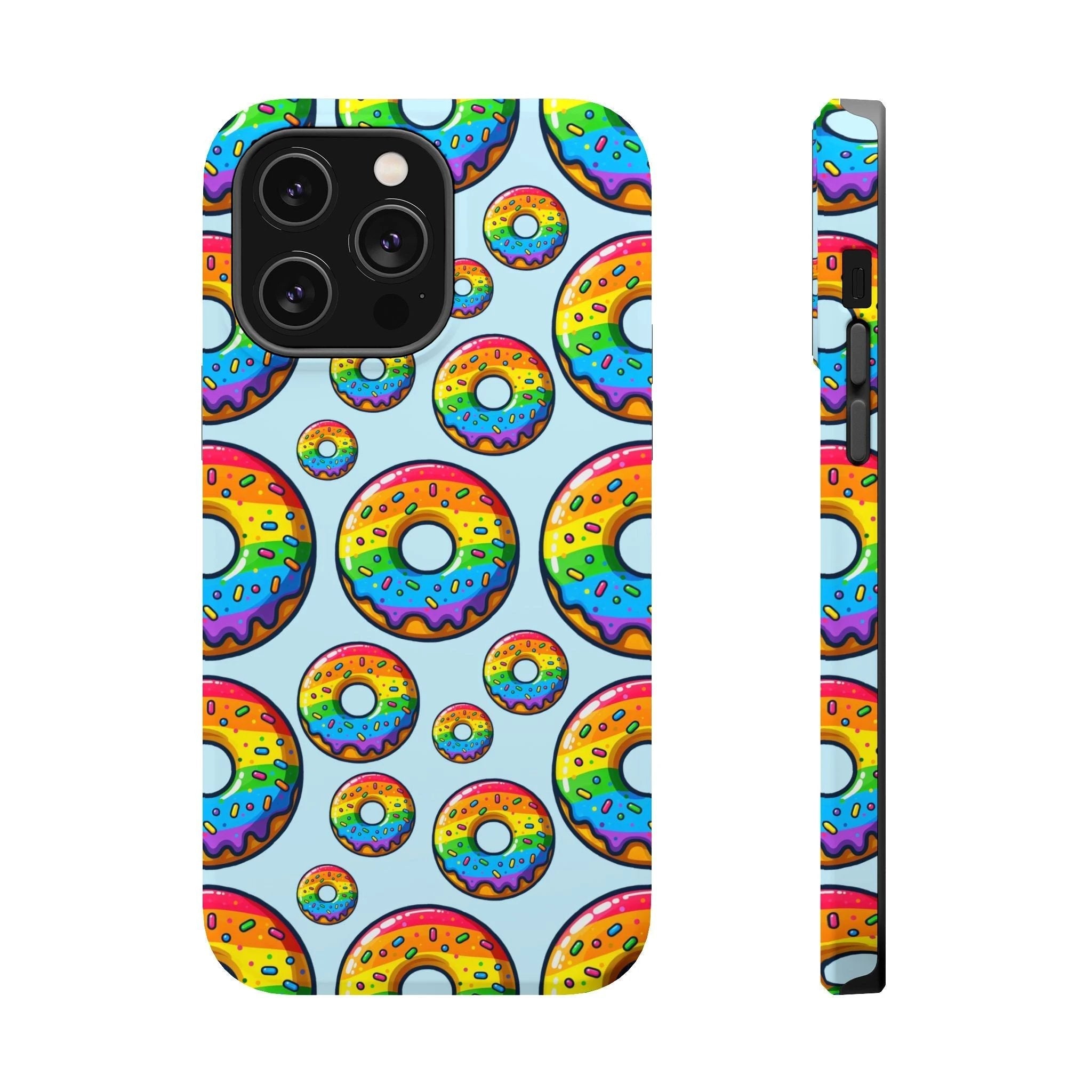 Bespattered Facade Rainbow Sprinkle Donut MagSafe Tough Case by Bespattered Facade