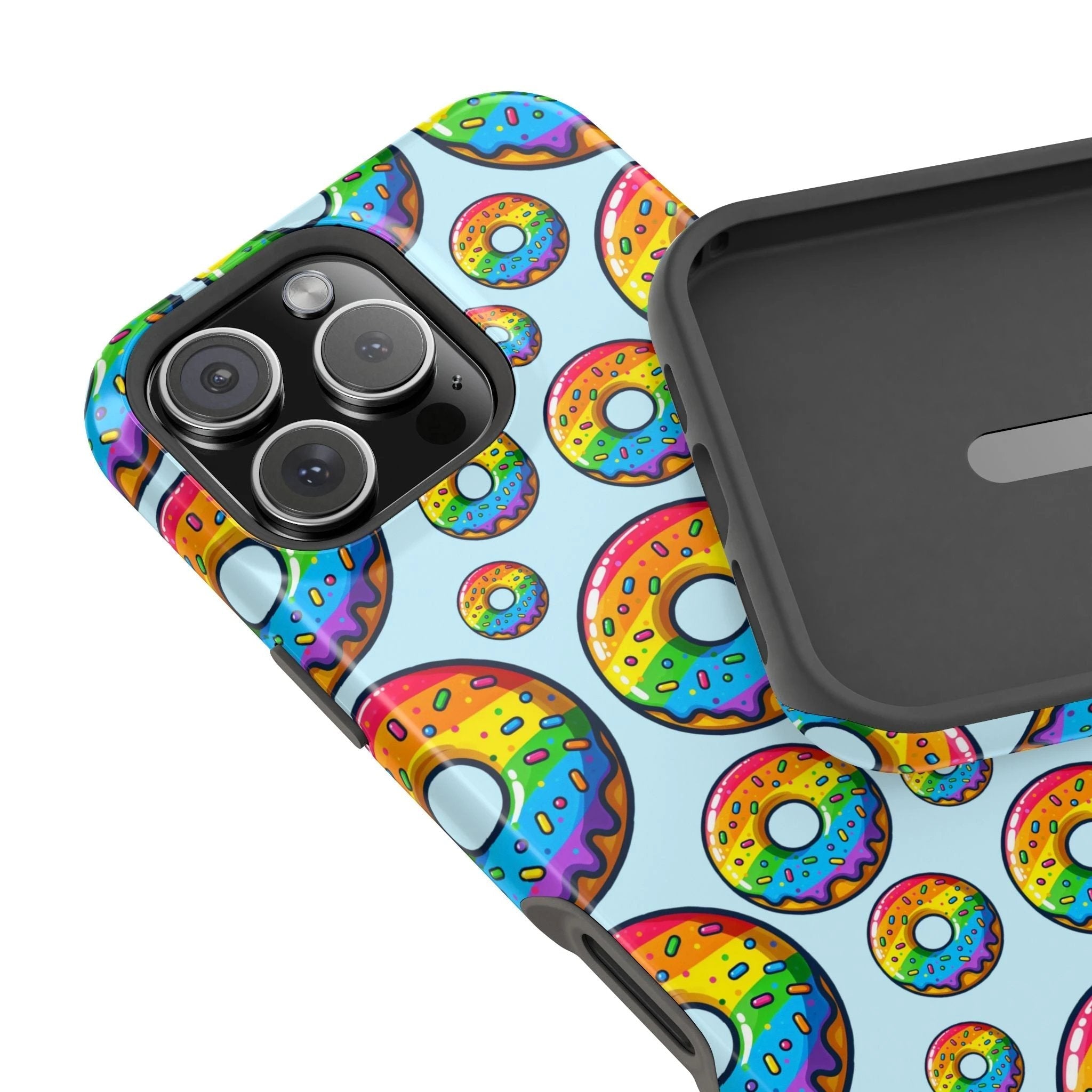 Bespattered Facade Rainbow Sprinkle Donut MagSafe Tough Case by Bespattered Facade